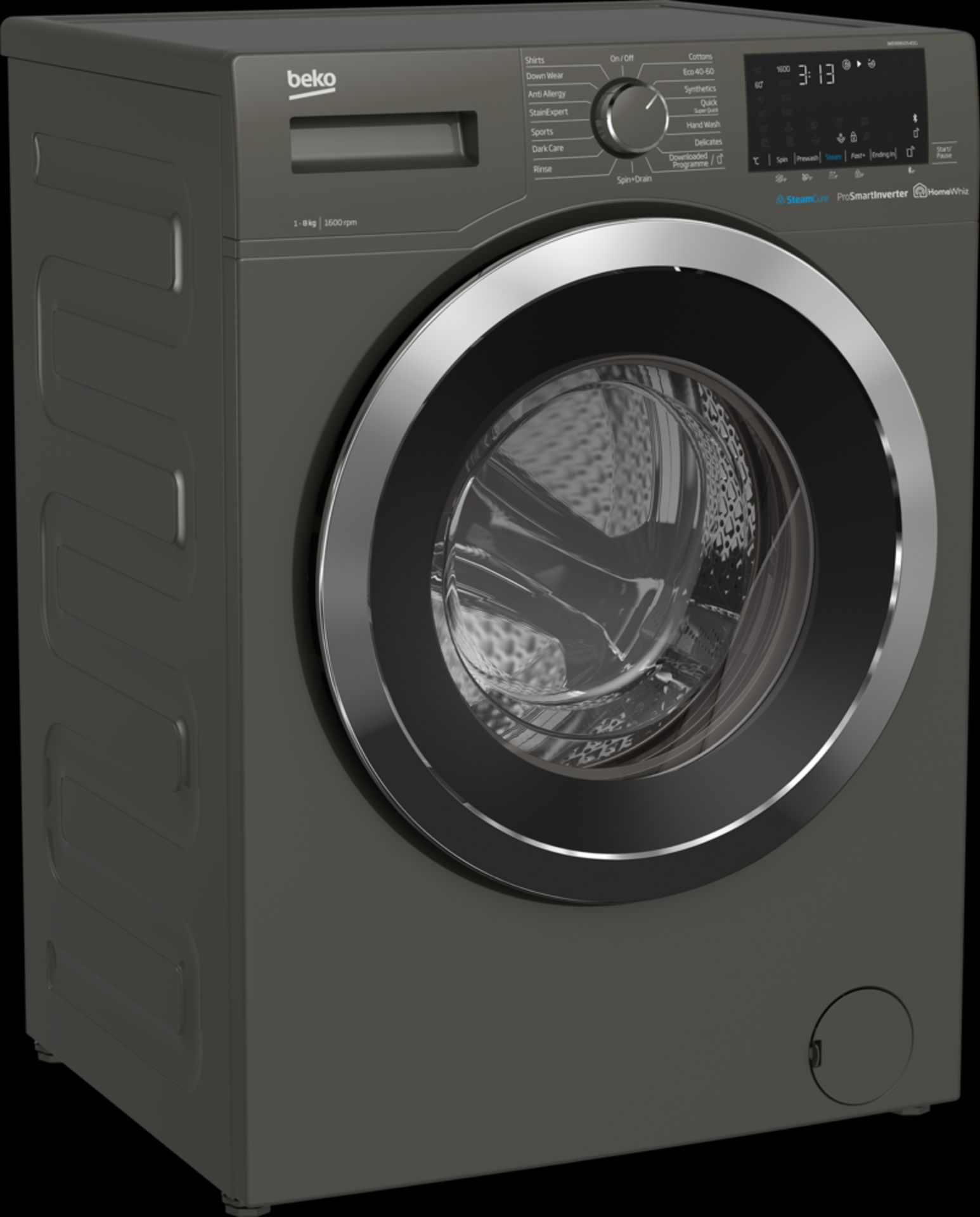 + VAT Grade B ISP £299 - Beko Steamcure Recycledtub WER860541G 8KG Washing Machine - 1600 RPM -