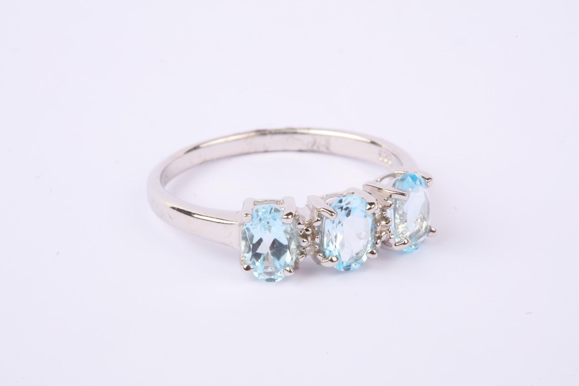 + VAT Brand New Blue Topaz Ring