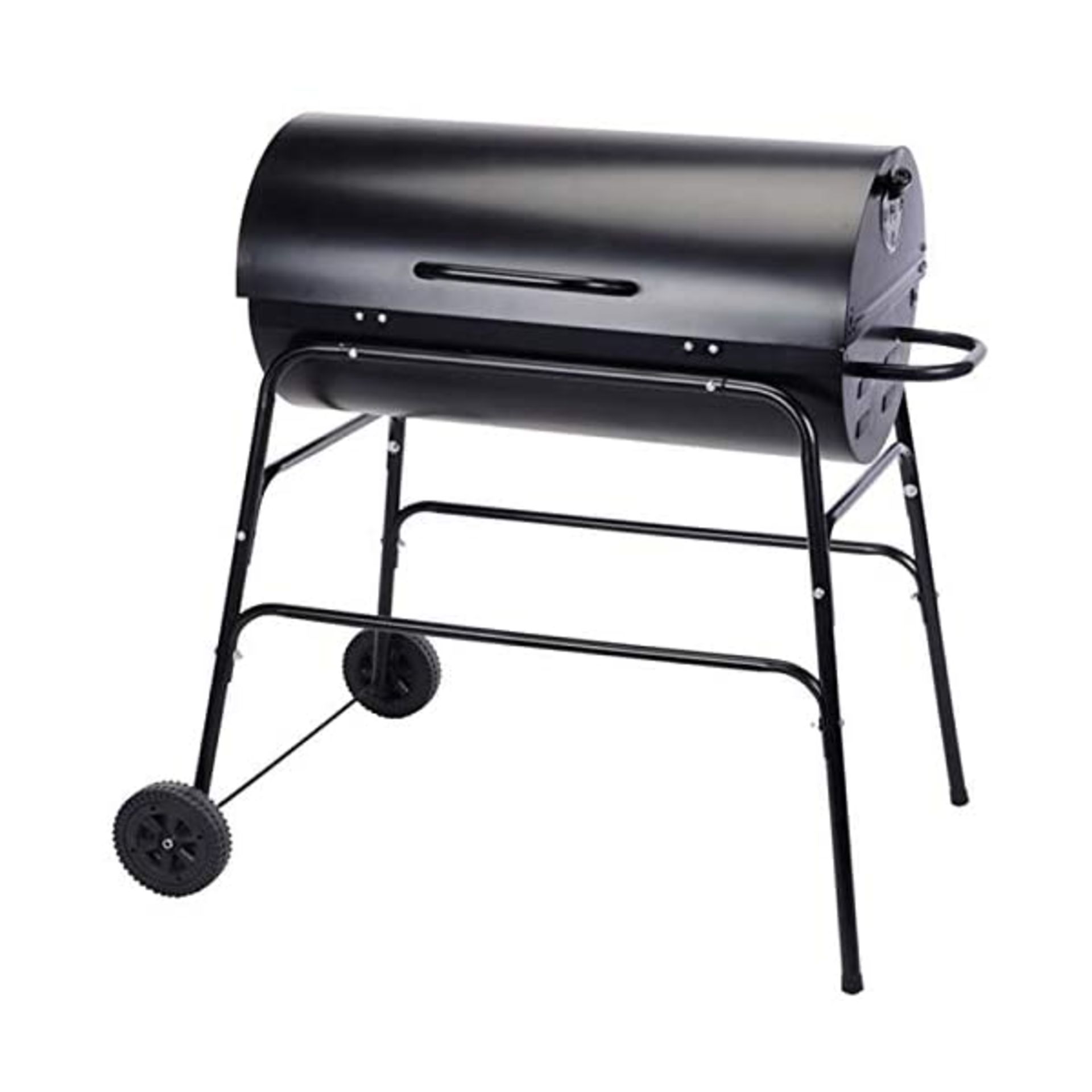 + VAT Brand New Texas Flame Master Oil Drum Charcoal Barbecue - Size H90 x W93 x D64.5cm - Made - Image 2 of 2