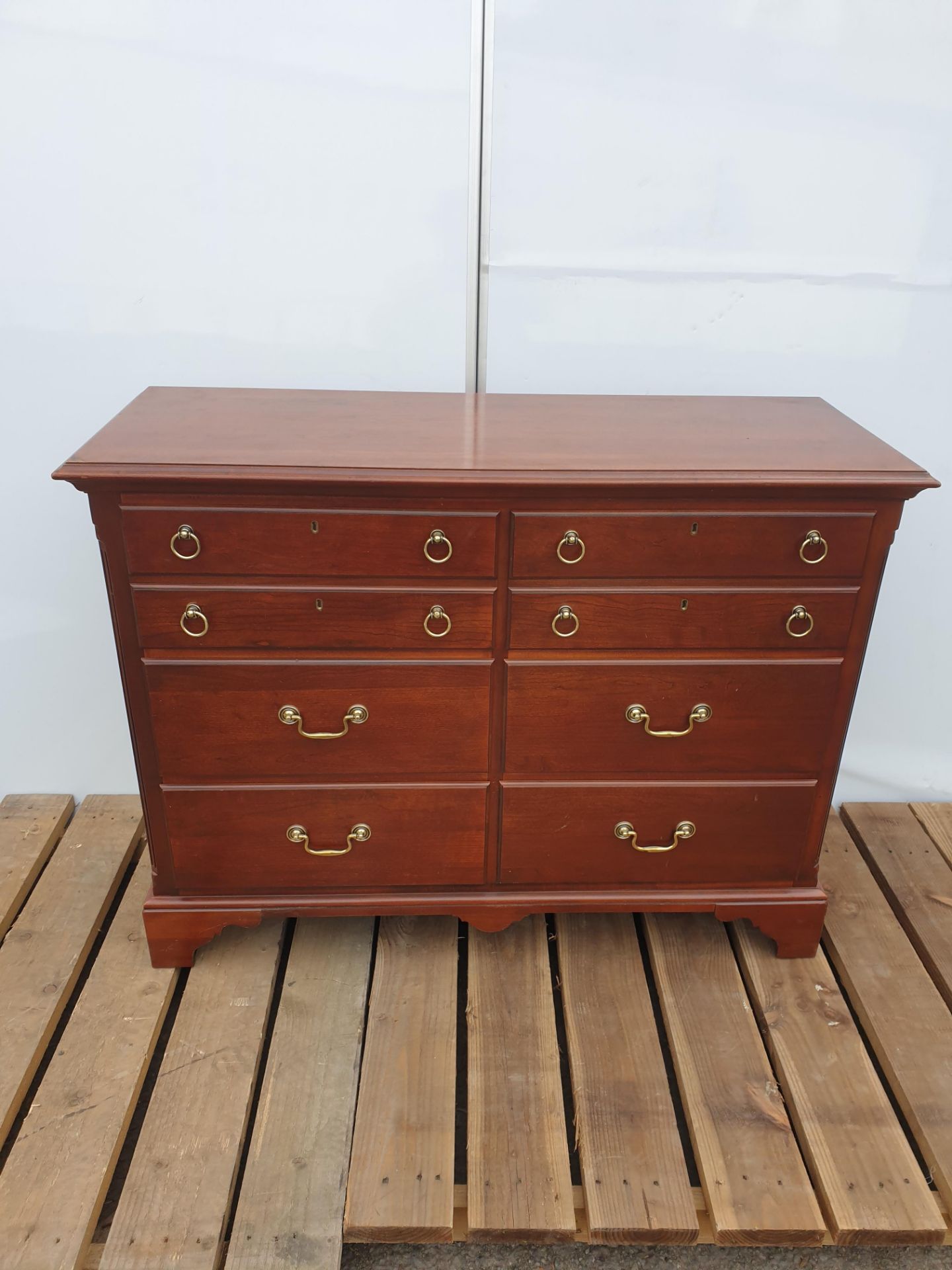 No VAT Cherrywood Six Drawer Cabinet