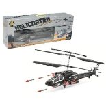 + VAT Brand New Radio Control Military Helicopter With Gyro & Twin Firing Rocket Launchers (extra