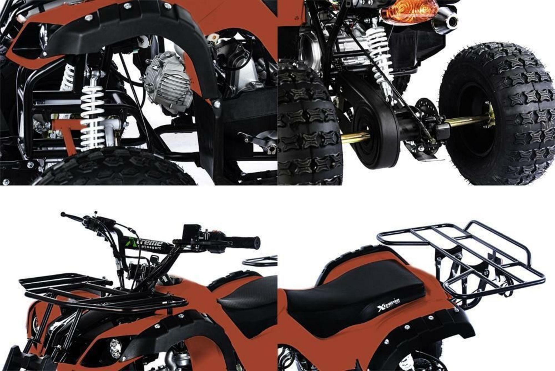 + VAT Brand New 125cc Condor Quad Bike - Four Stroke - Single Cylinder - Front Drum Brakes & Rear - Image 5 of 7