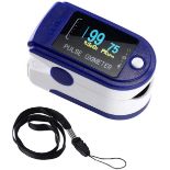 + VAT Brand New Fingertip Pulse Oximeter - Measures Oxygen Saturation And Pulse Rate - Easy To