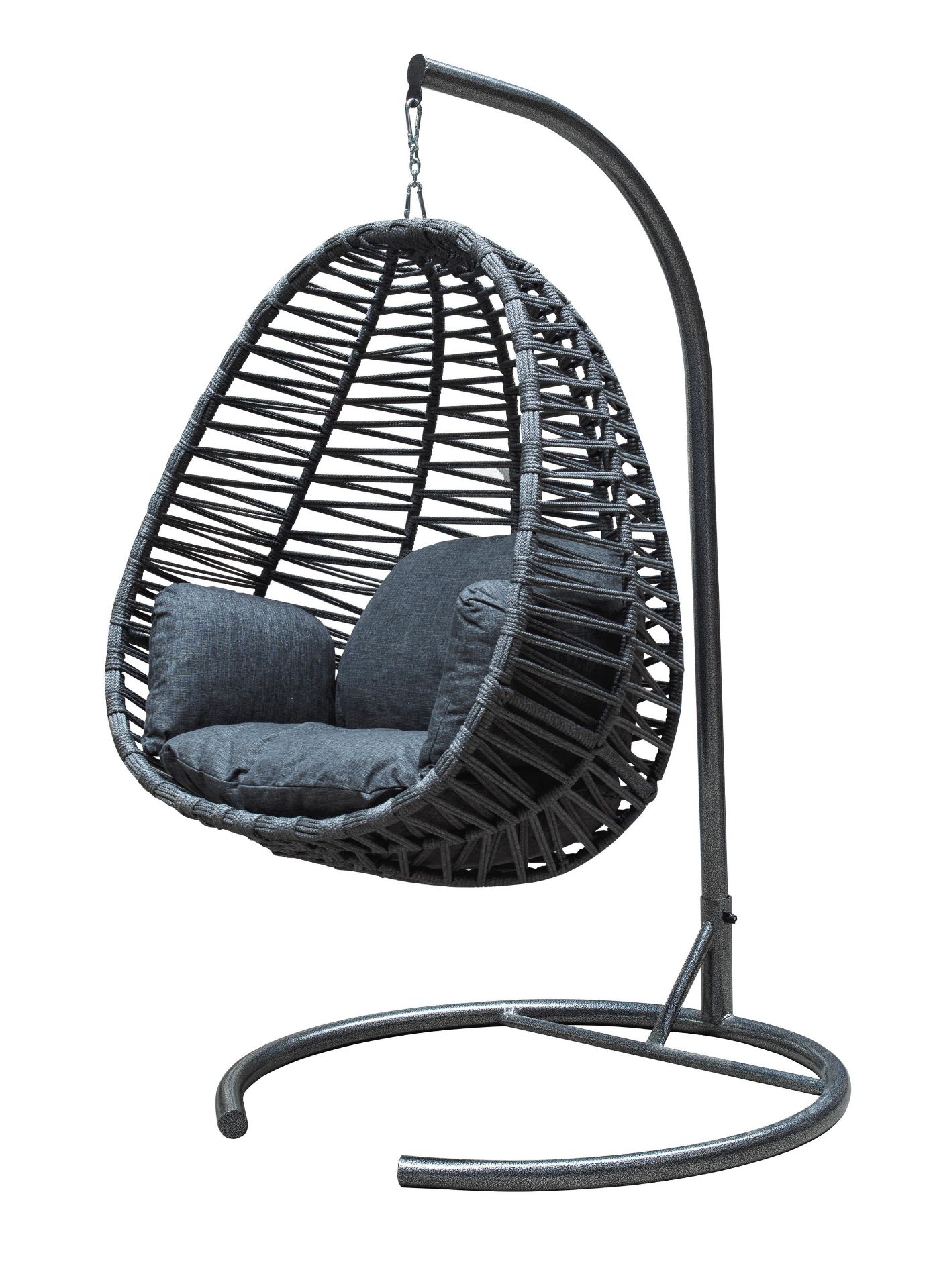 + VAT Brand New SRP £229.99 The Chelsea Garden Co Weaved Hanging Egg Chair With Luxury Padded