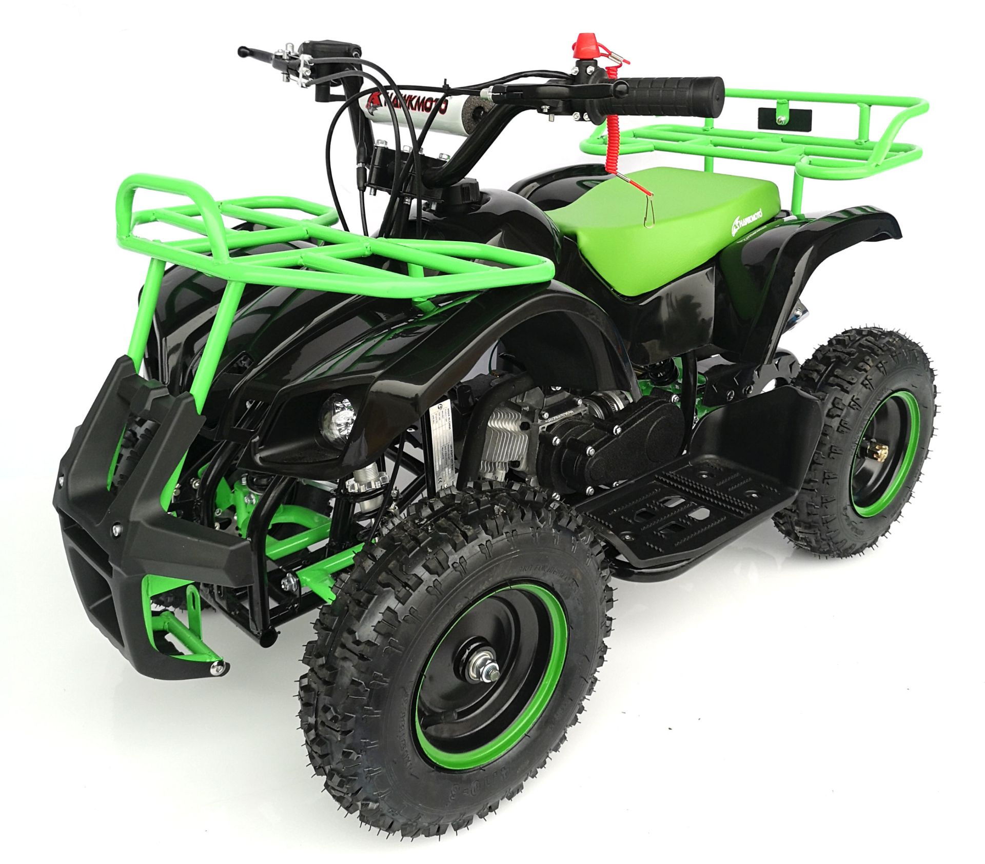 + VAT Brand New 49cc Hawk Mini Quad Bike - Colours May Vary - Full Front And Rear Suspension - Disk