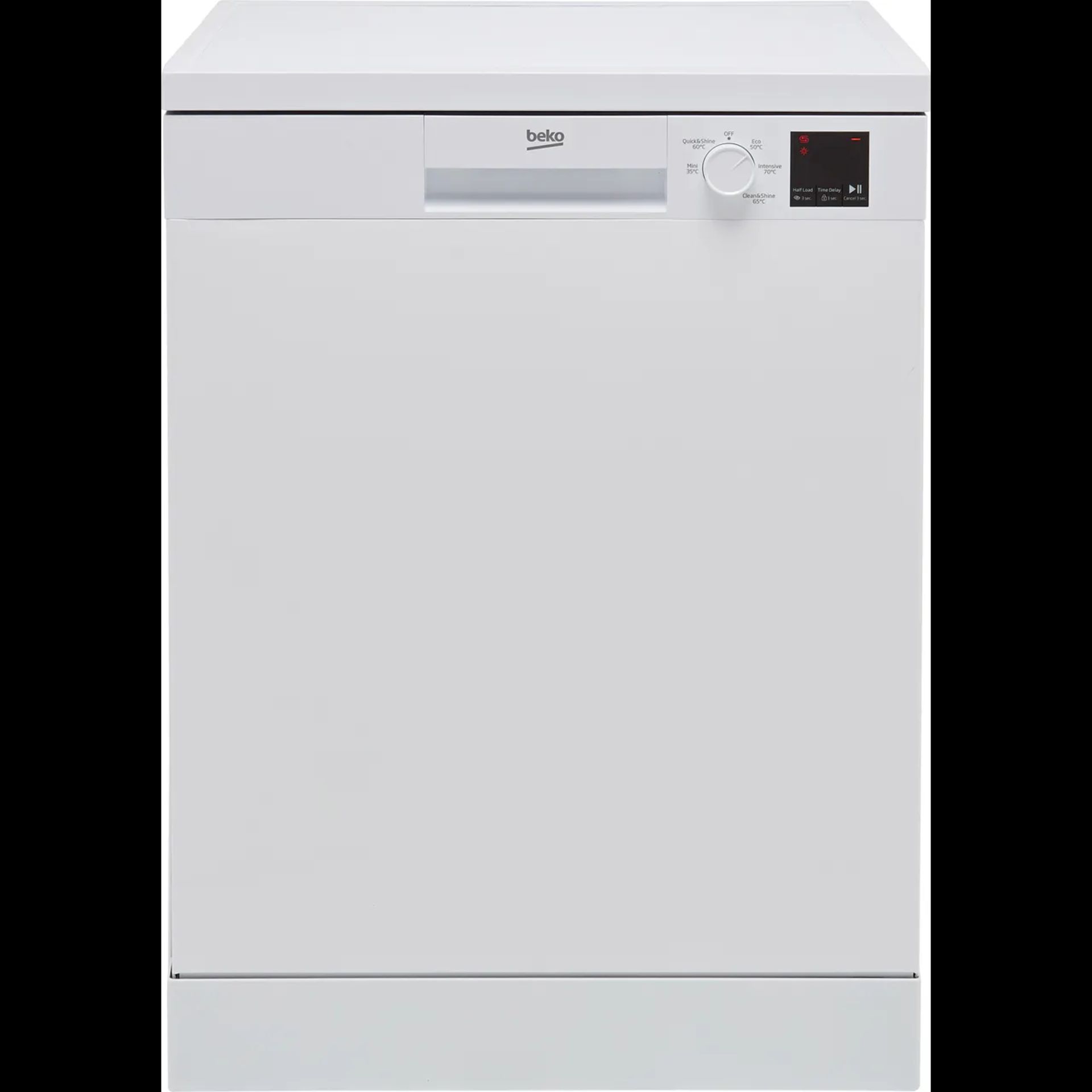 + VAT Grade B ISP £249 - Beko DVN05R20W Standard Dishwasher - 13 Place Settings - 30 Minutes