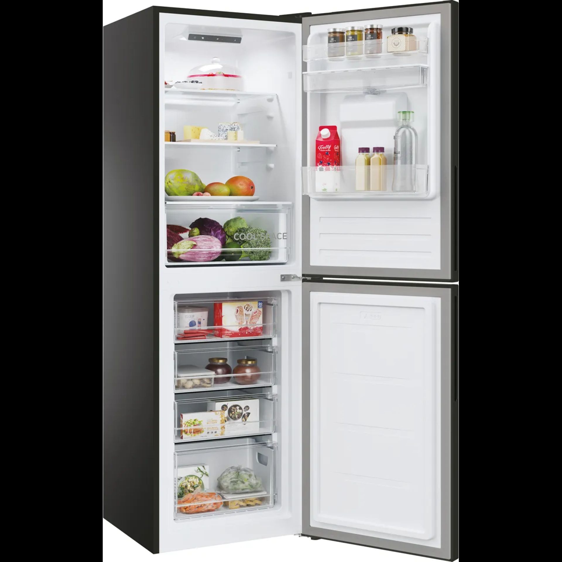 + VAT Grade B ISP £350 - Hoover HOCT3L517FWBk 50/50 Fridge Freezer - Fridge Capacity 145 Litres - - Image 2 of 2