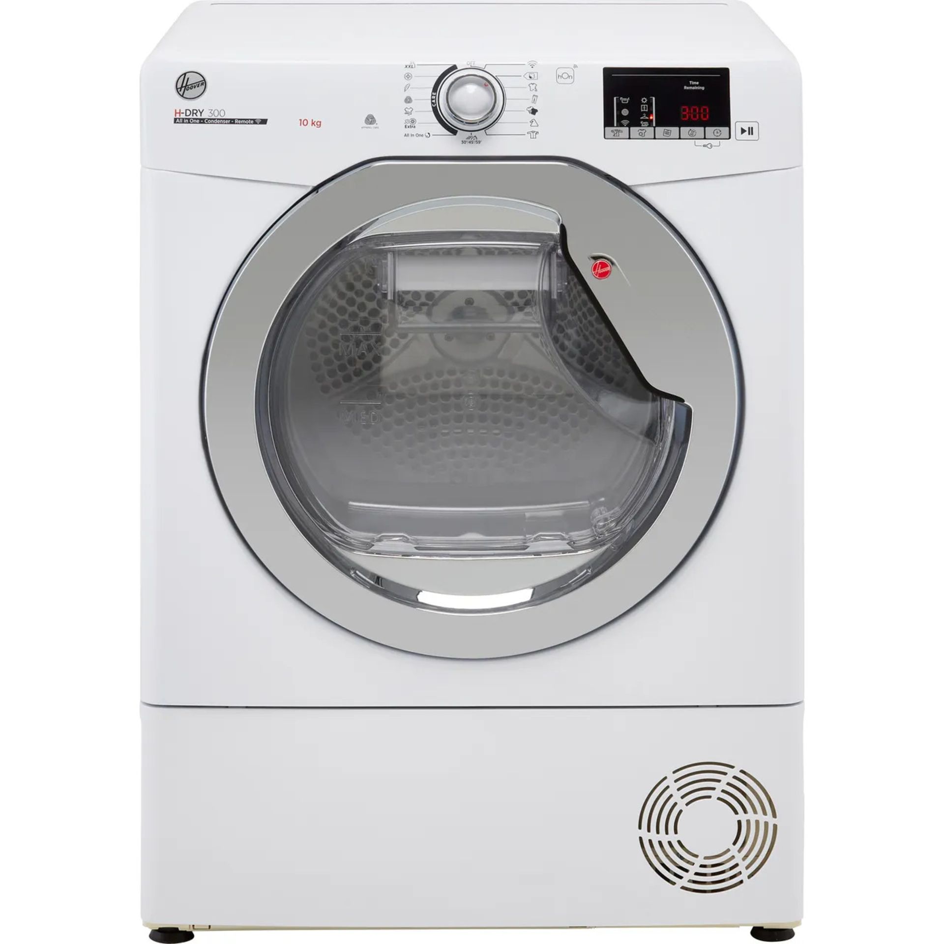 + VAT Grade B ISP £369 - Hoover H-Dry 300 HLEC10DCE Wifi Connected Condenser Tumble Dryer - 10Kg