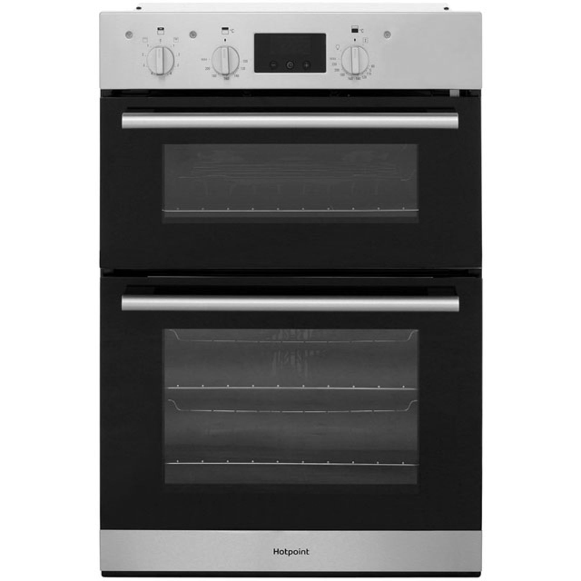 + VAT Grade B ISP £359 - Hotpoint Class 2 DD2544CIX Built In Electric Double Oven - Stainless Steel