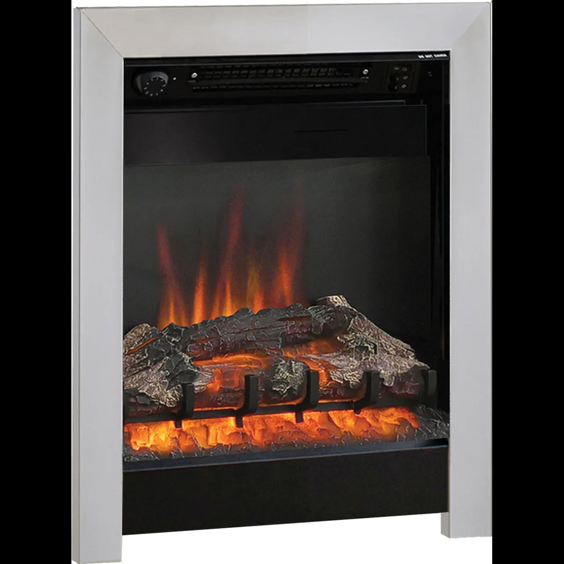 + VAT Grade B ISP £250 - BeModern Athena 133701 Log Effect Inset Fire - 2 Heat Settings - LED Fire