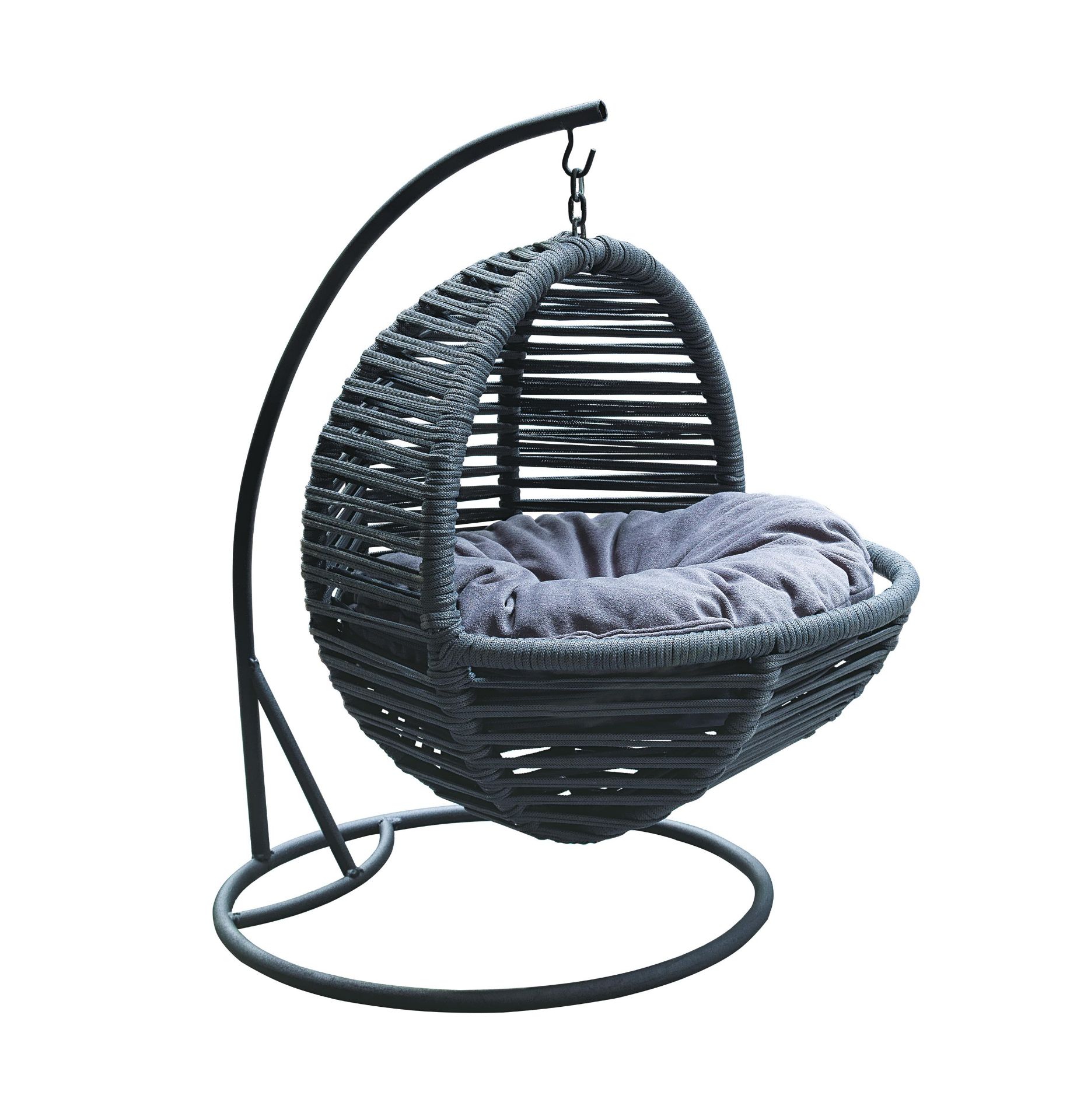 + VAT Brand New SRP £49.99 The Chelsea Garden Co Special Edition Pet Swing Chair/Bed - Dark Grey -