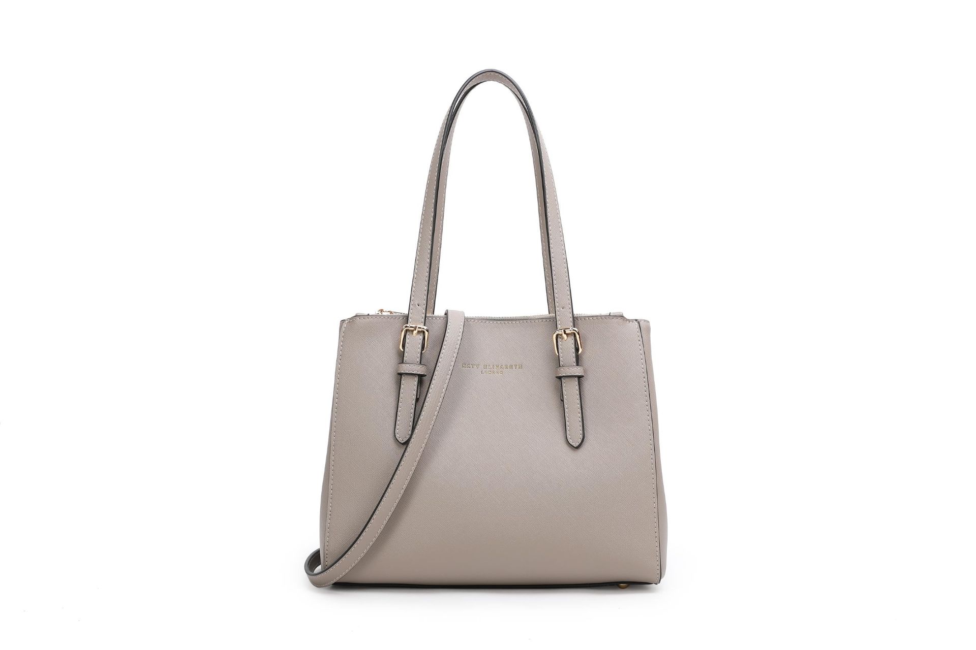 No VAT Brand New Special Edition Katy Elizabeth London Grey Medium Tote Bag With Detachable