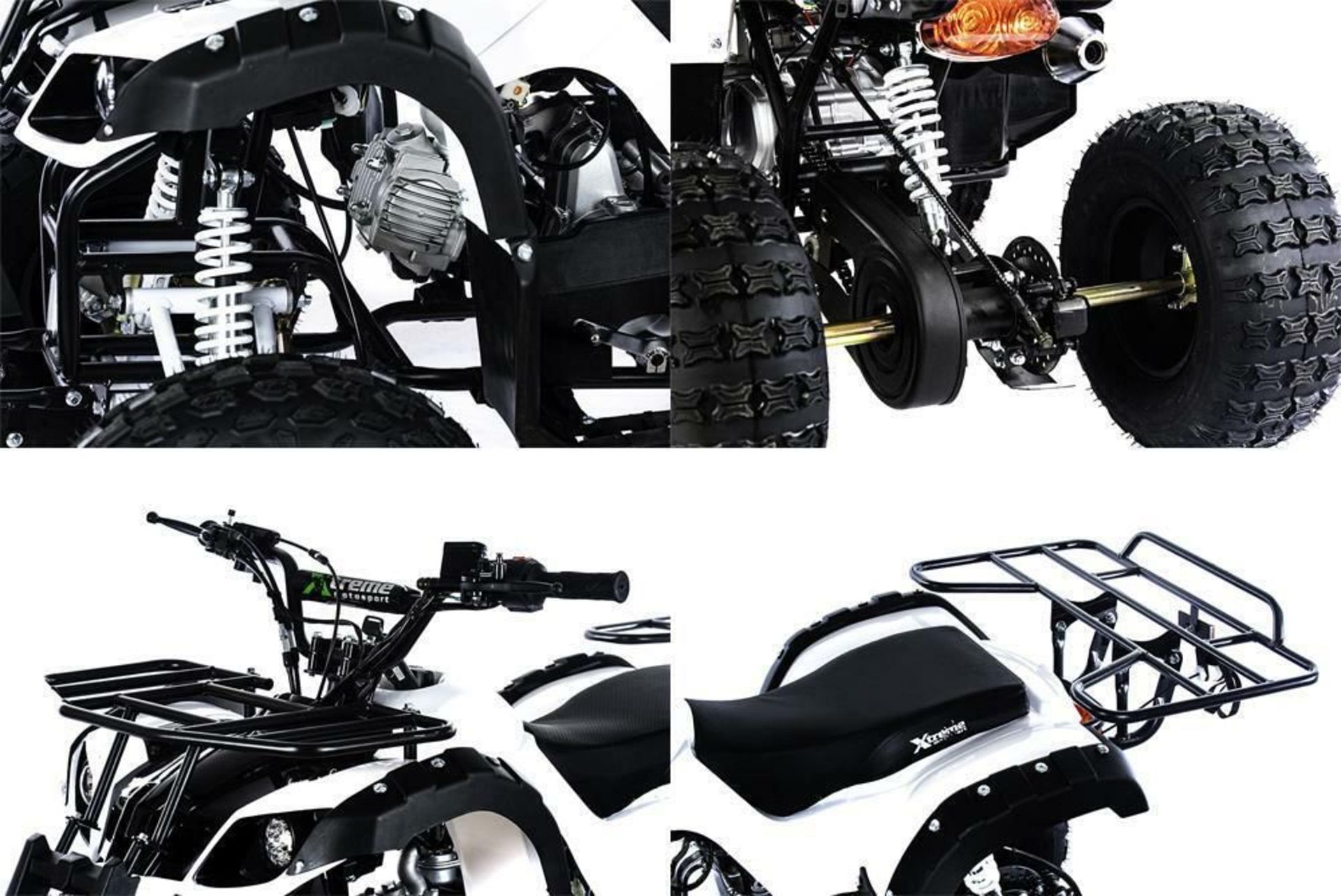 + VAT Brand New 125cc Condor Quad Bike - Four Stroke - Single Cylinder - Front Drum Brakes & Rear - Image 3 of 5