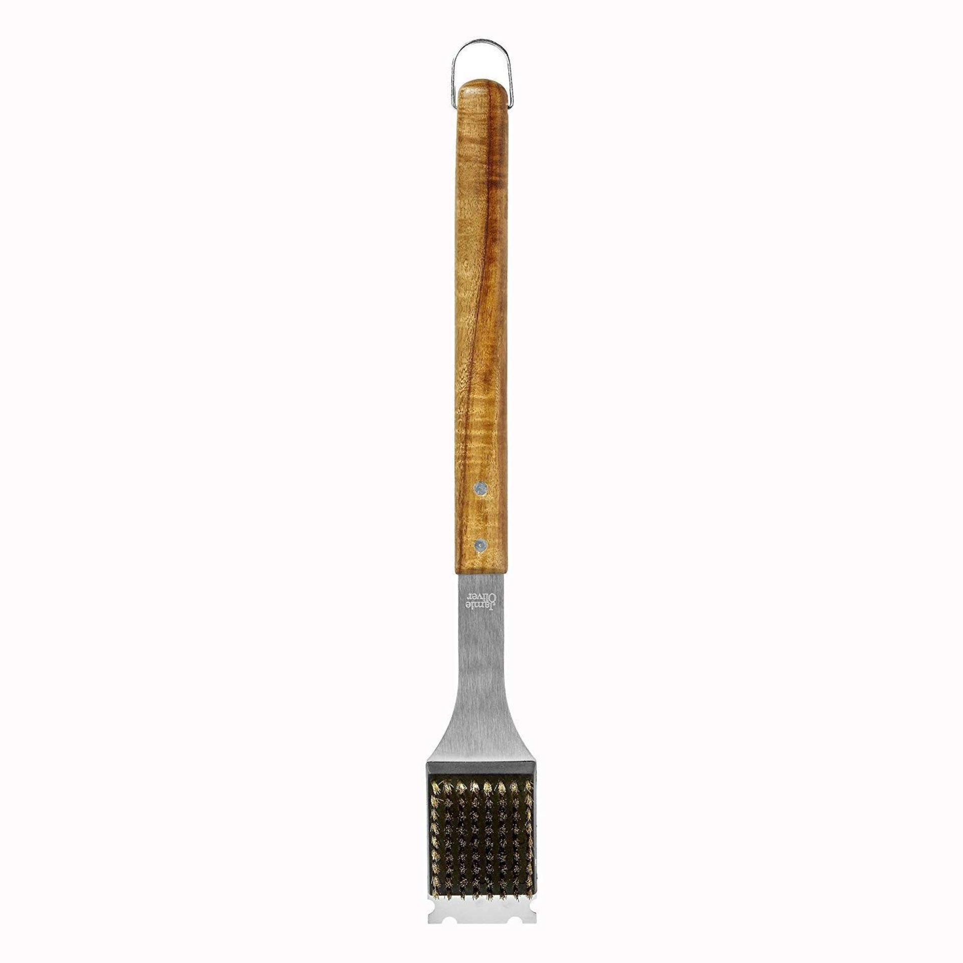 + VAT Brand New Jamie Oliver Stainless Steel Wooden Handle BBQ Brush