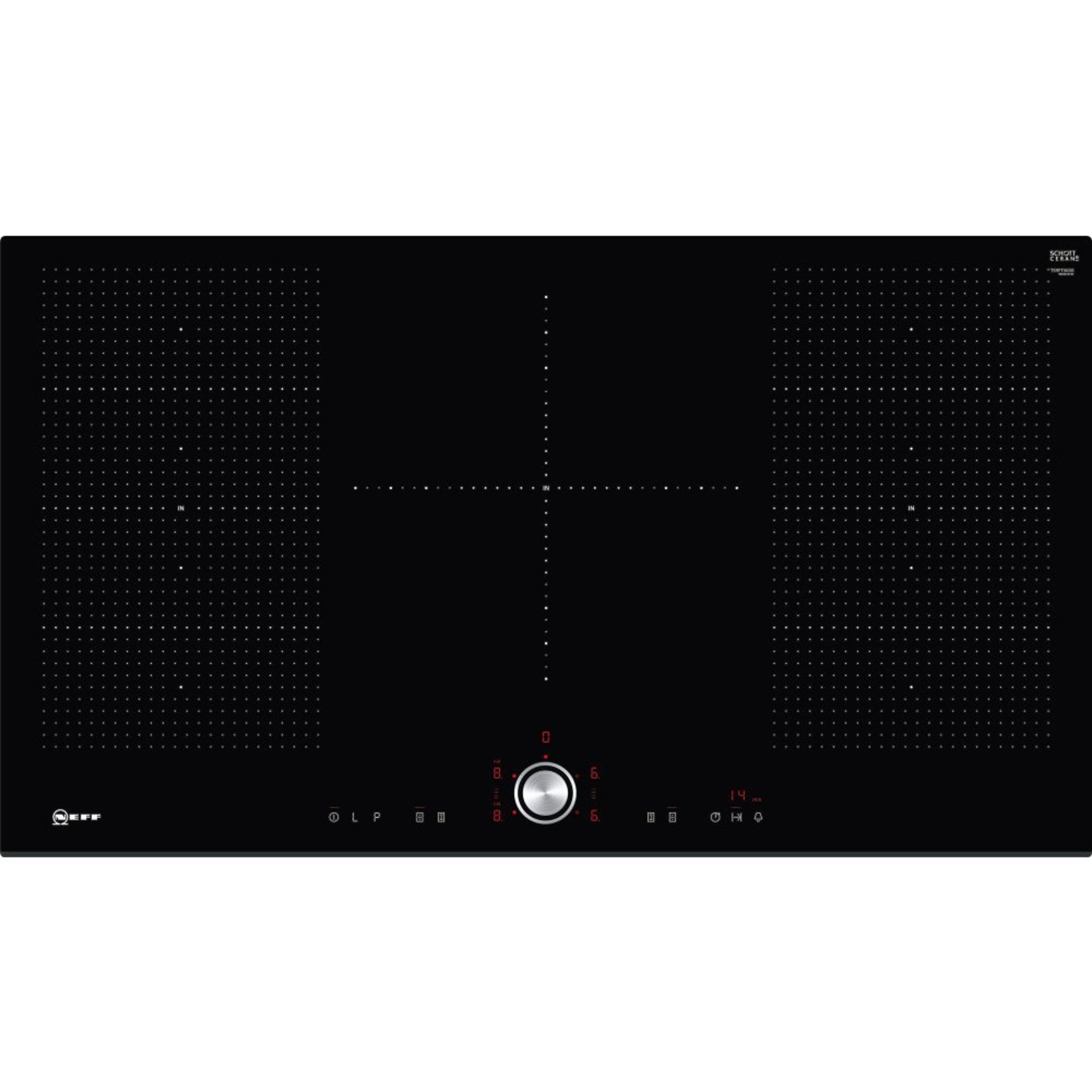 + VAT Grade B ISP £1199 - Neff N70 T59FT50X0 Electric Induction Hob - Five Cooking Zones - Precise