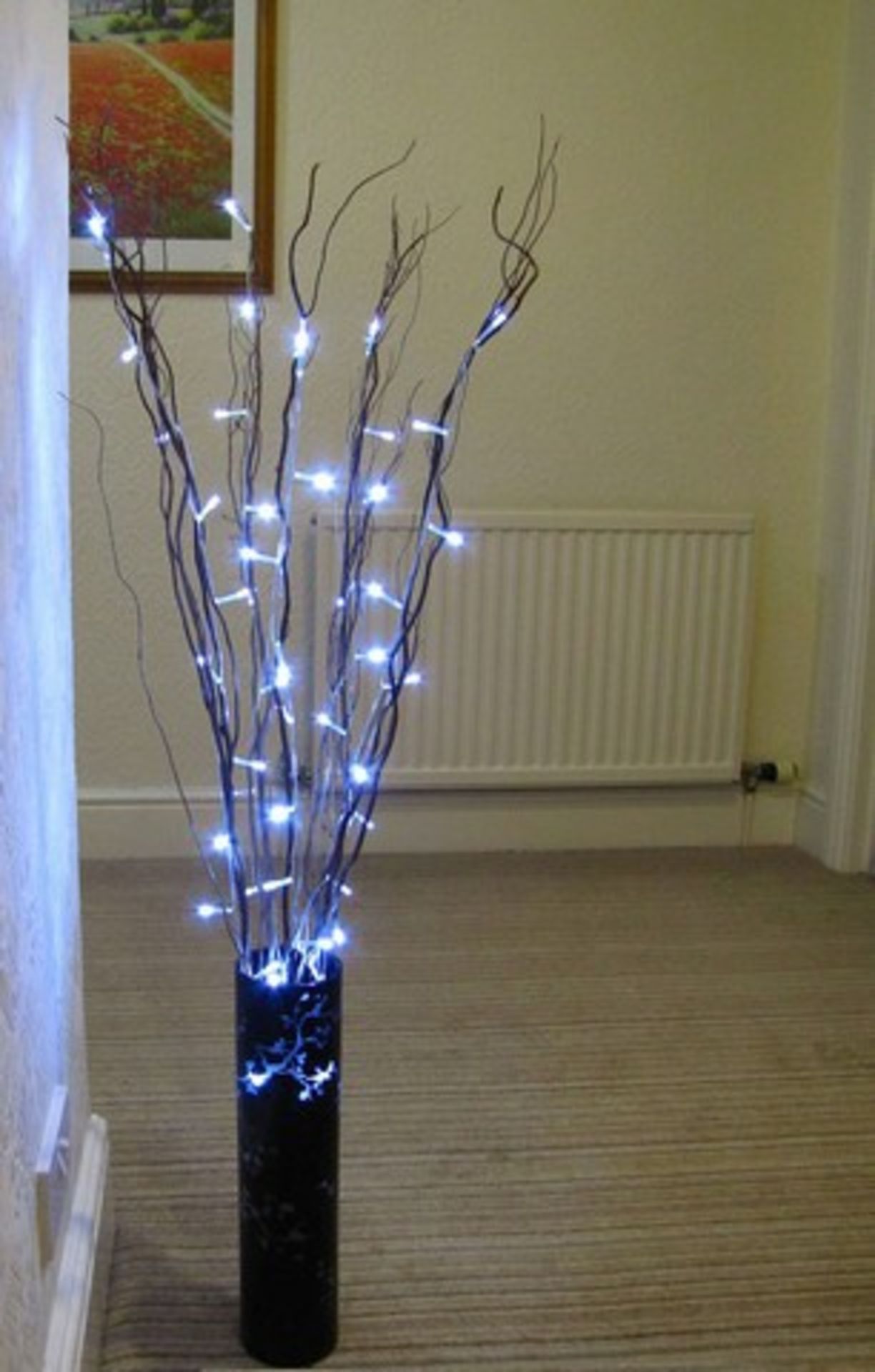 + VAT Brand New Set of Twig Lights (50 LED) Includes Indoor Rated Mains Transformer Height 120cm