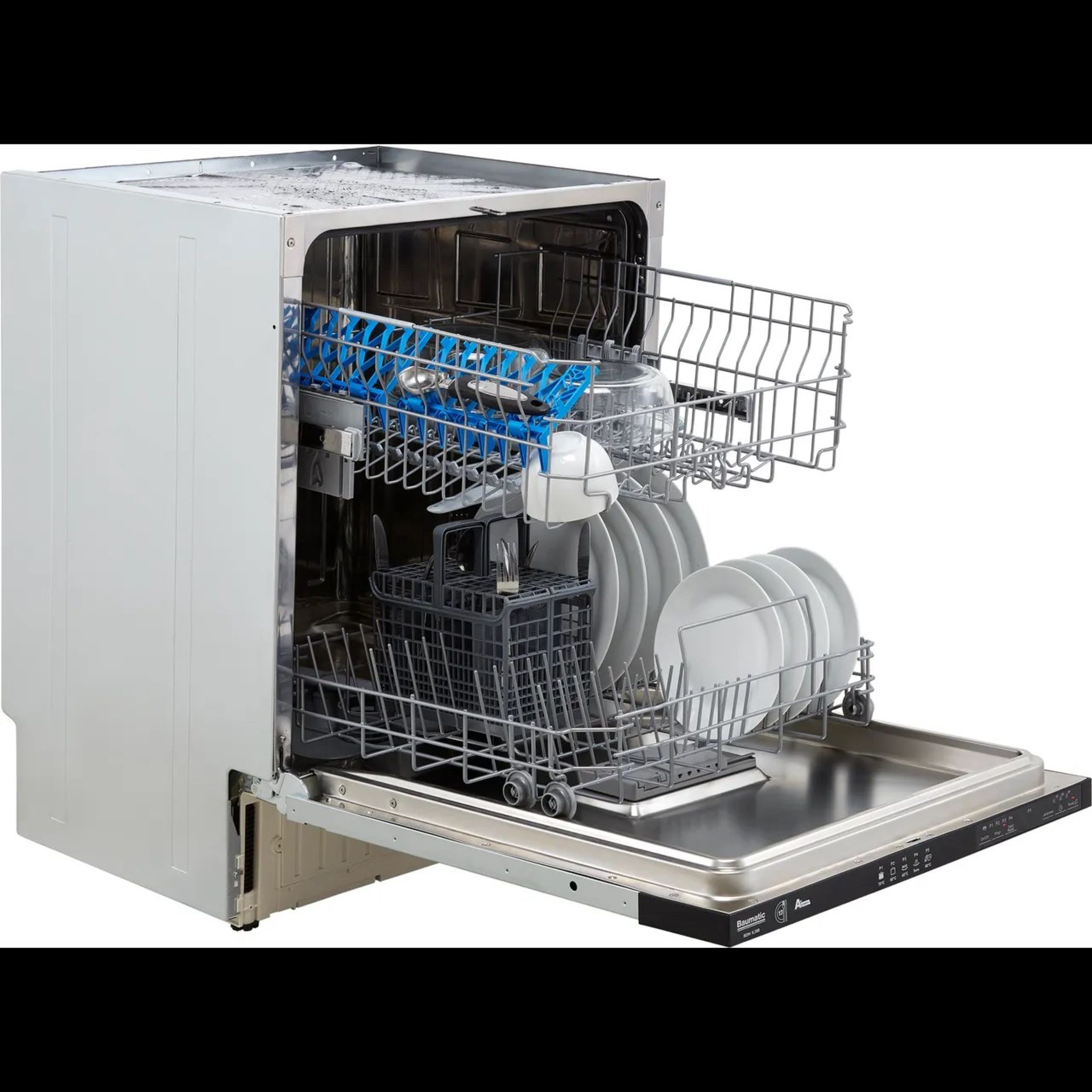+ VAT Grade B ISP £279 - Baumatic BDIN1L38B-80 Fully Intergrated Dishwasher - 13 Place Settings - - Image 3 of 3