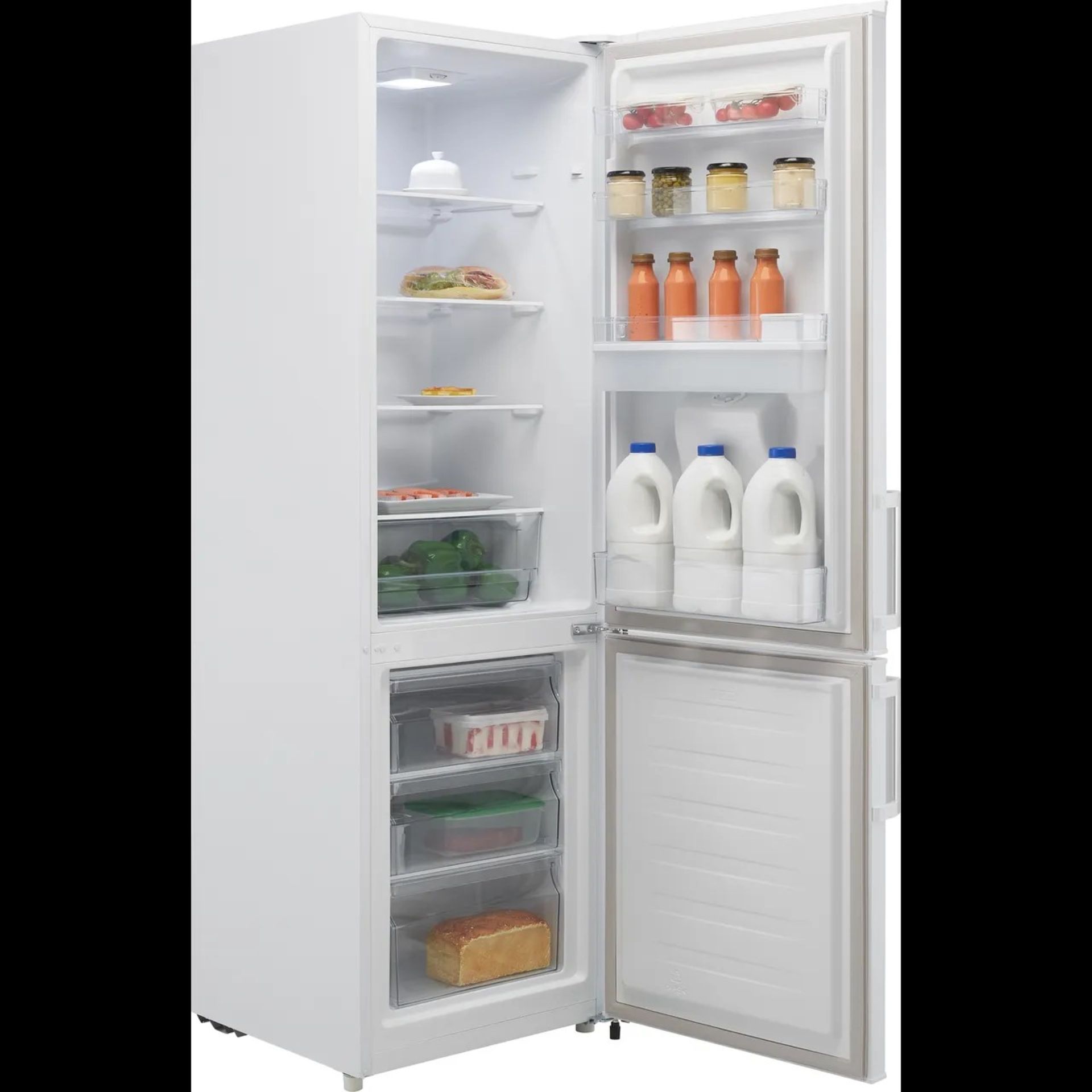 + VAT Grade B ISP £339 - Fridgemaster MC55264DF 70/30 Fridge Freezer - Fridge Capacity 196 Litres - - Image 2 of 2