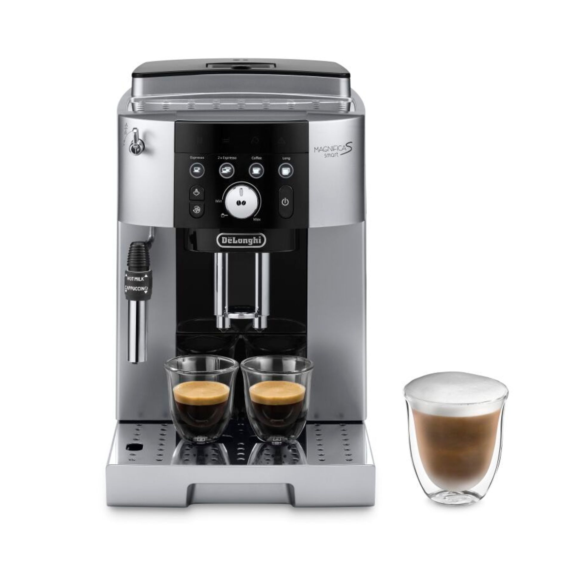 + VAT Grade B ISP £450 - Delonghi Magnifica ECAM250.23SB Bean To Cup Coffee Machine - 6 Pre-