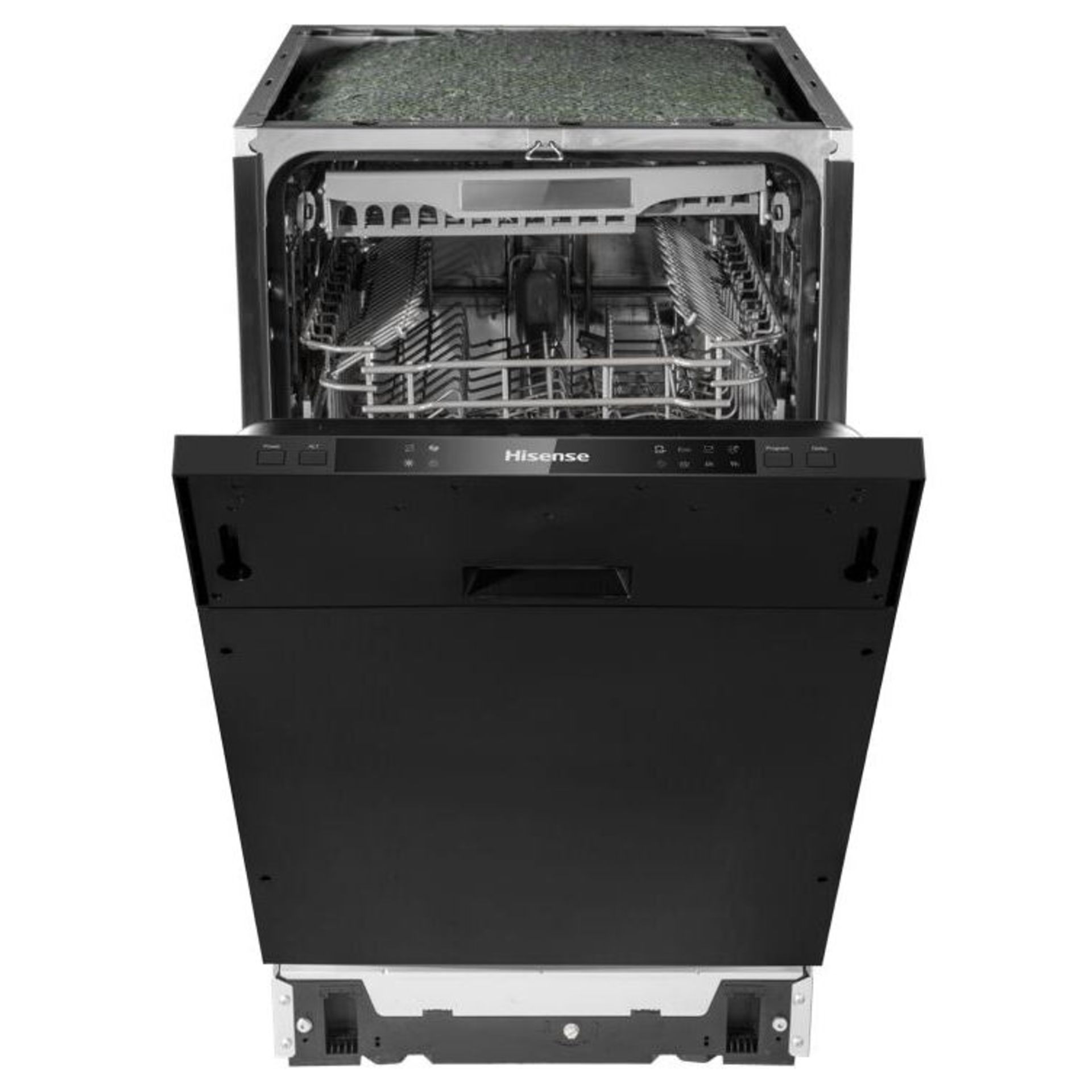 + VAT Grade B ISP £279 - Hisense HV520E40UK Fully Intergrated Slimline Dishwasher - 11 Place