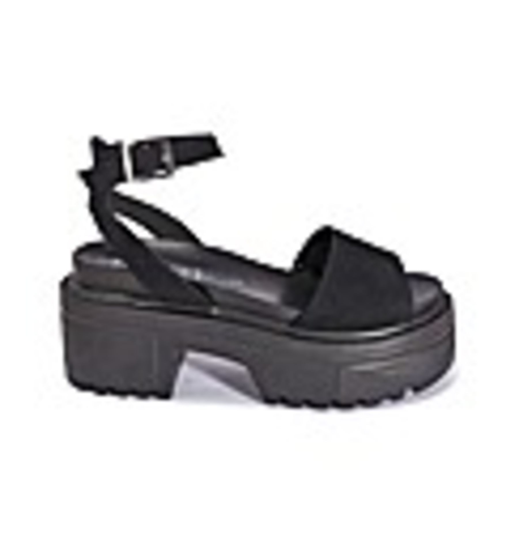 + VAT Brand New Pair Ladies Black Chunky Sandals Size 3