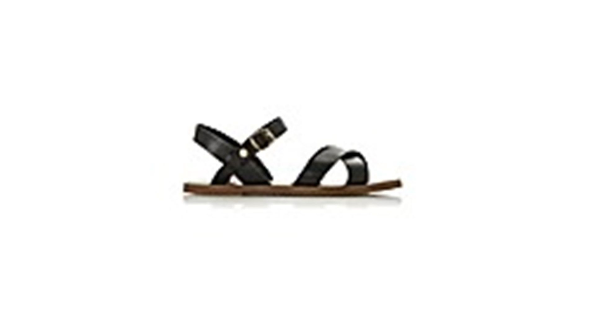 + VAT Brand New Pair Dune Laila Wide Sandals Black Leather Size 37