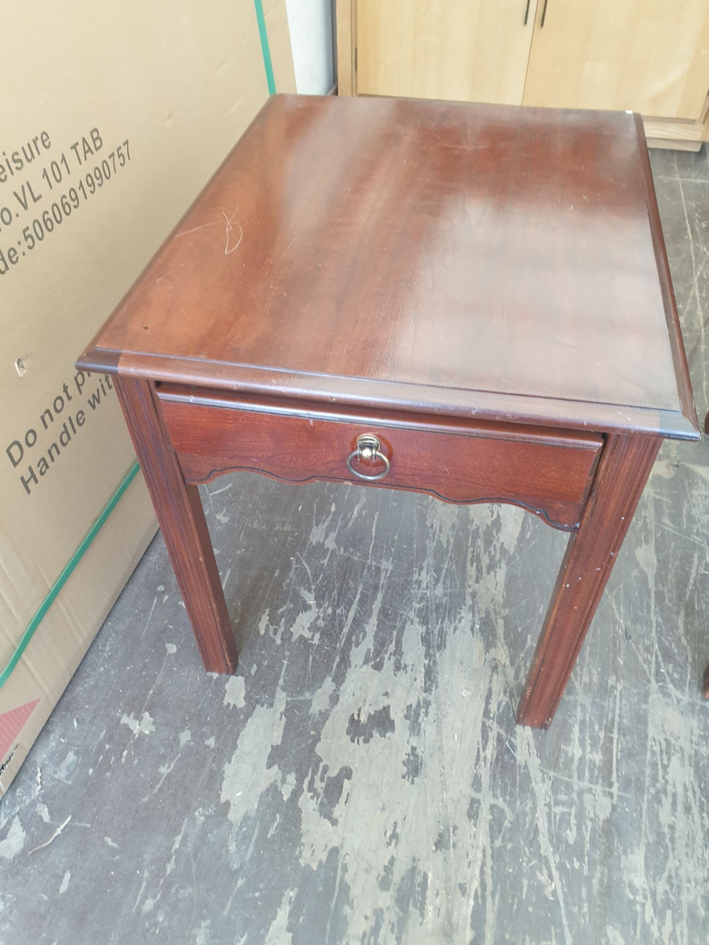 No VAT Cherrywood One Drawer Side Table