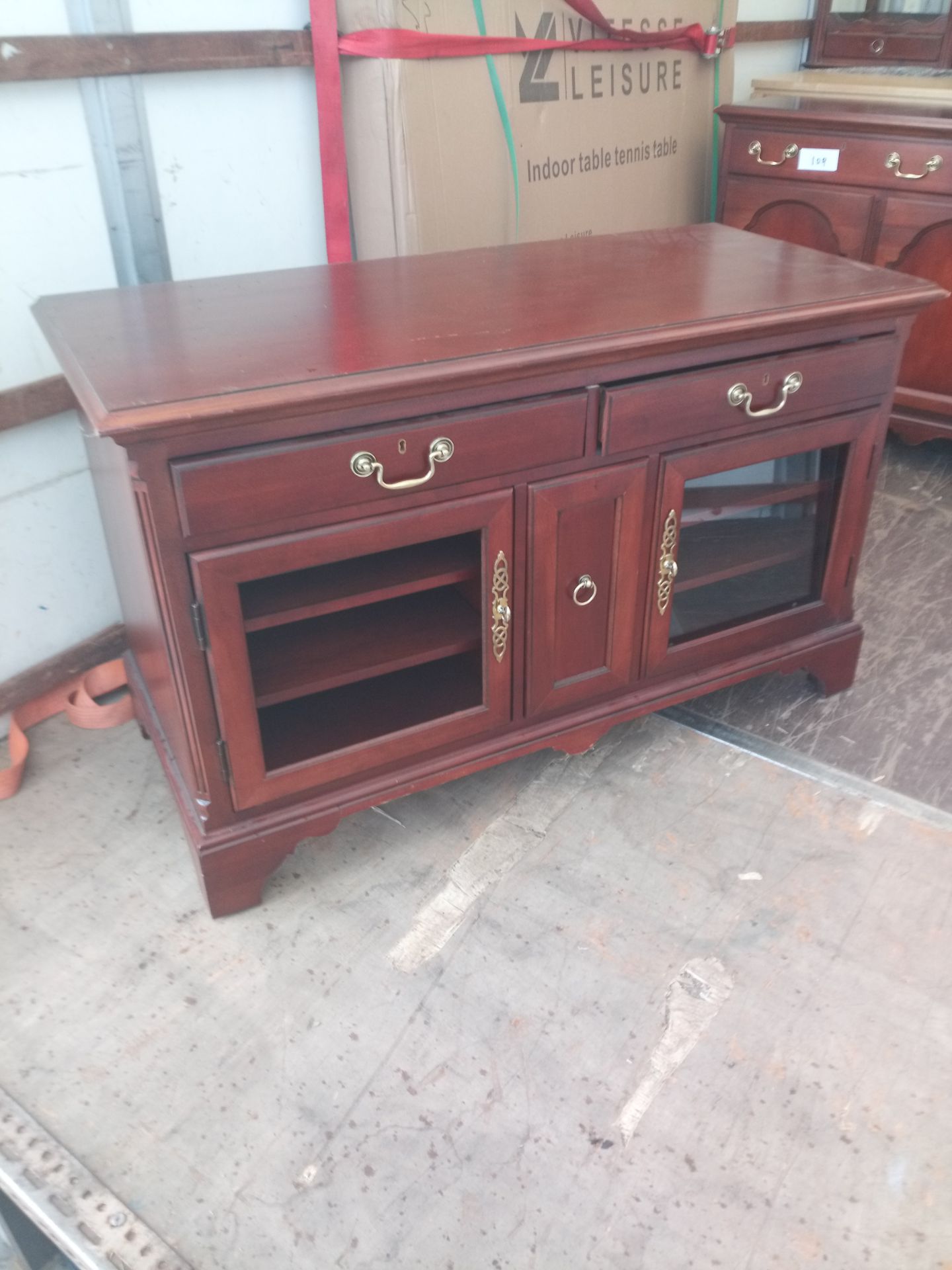 No VAT Cherrywood Two Drawer Three Door Sideboard