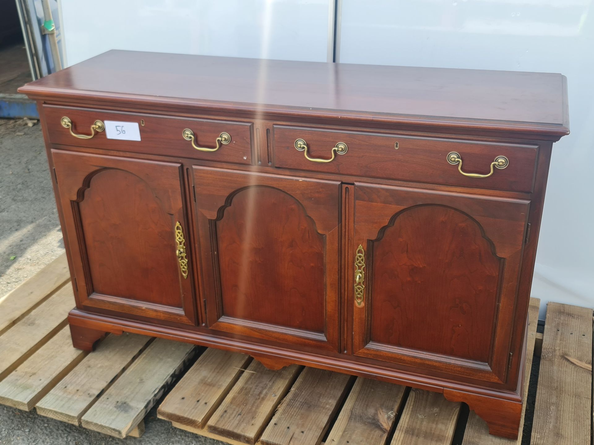 No VAT Cherrywood Two Drawer Three Door Cabinet