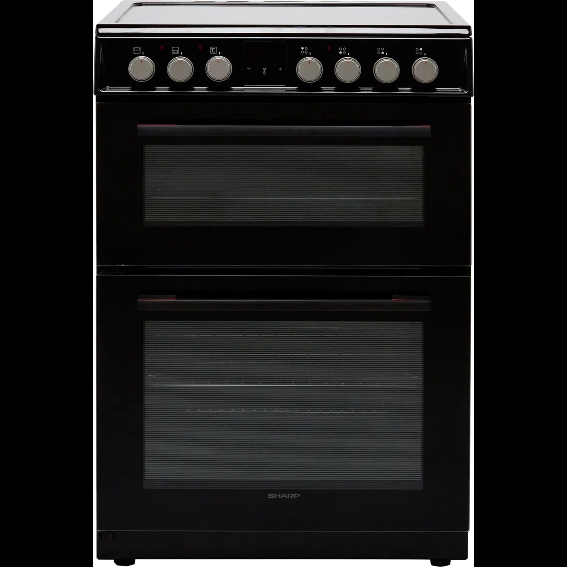 + VAT Grade B ISP £409 - Sharp KF-66DVDD05BL1 Electric Cooker With Ceramic Hob - Main Oven Capacity