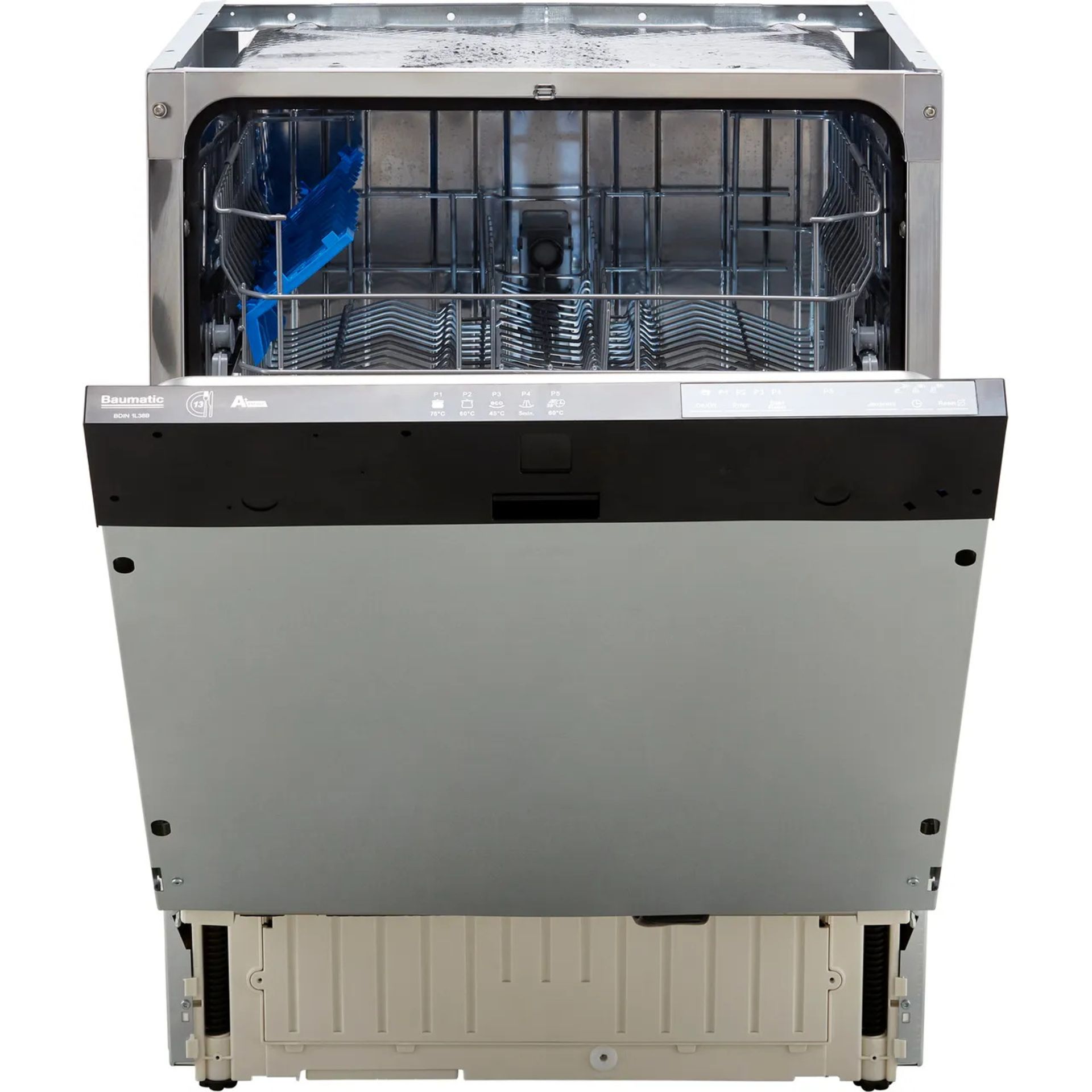 + VAT Grade B ISP £279 - Baumatic BDIN1L38B-80 Fully Intergrated Dishwasher - 13 Place Settings - - Image 2 of 3