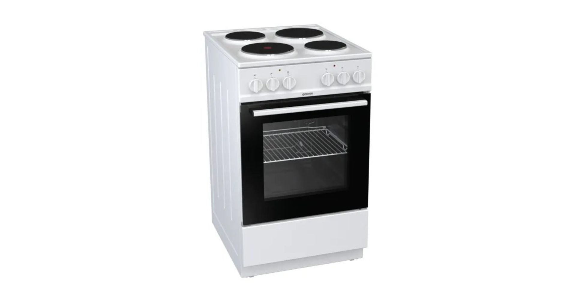 + VAT Grade B ISP £299 - Gorenje E5111WG Electric Cooker - Oven Capacity 68 Litres - 1 Fast