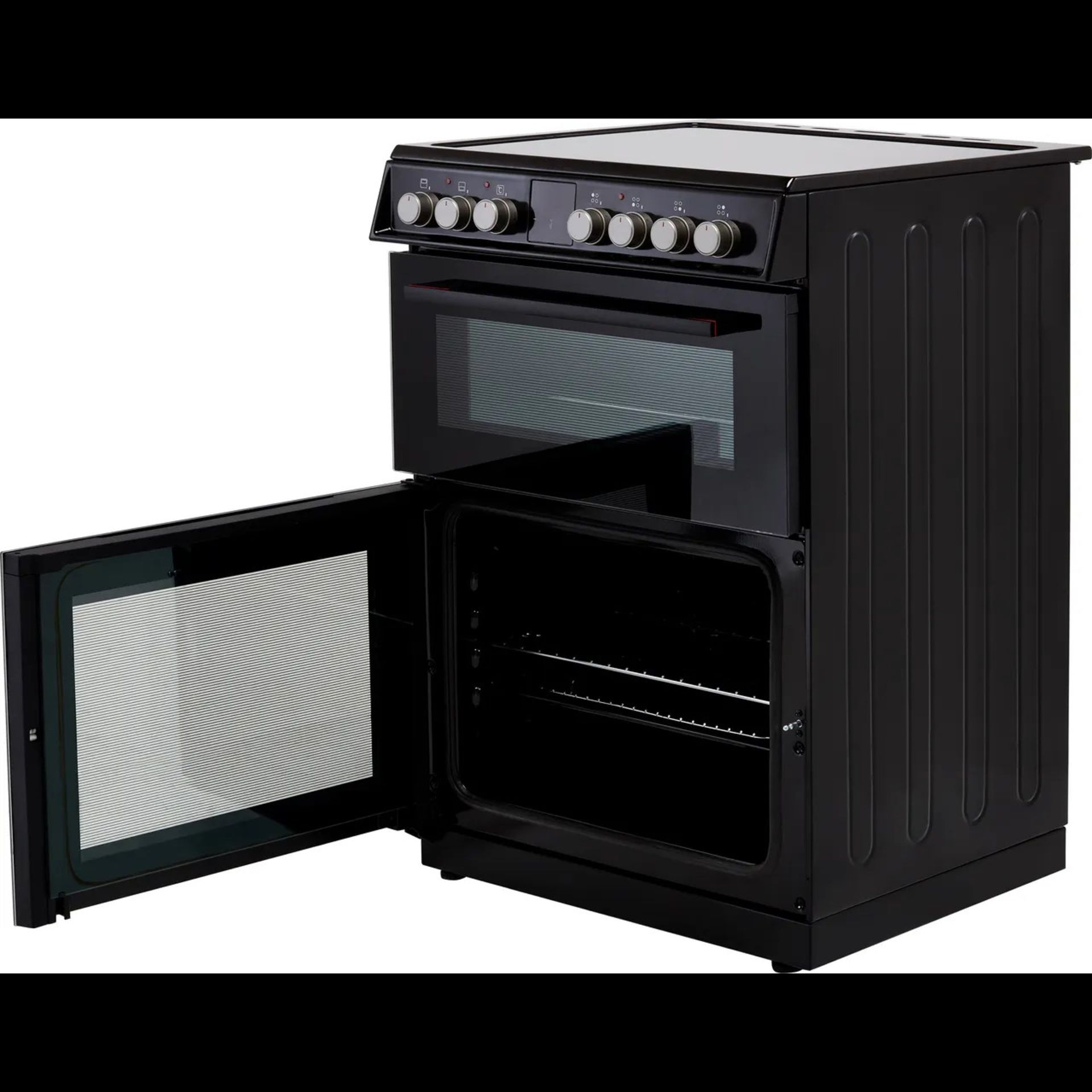 + VAT Grade B ISP £409 - Sharp KF-66DVDD05BL1 Electric Cooker With Ceramic Hob - Main Oven Capacity - Image 2 of 2