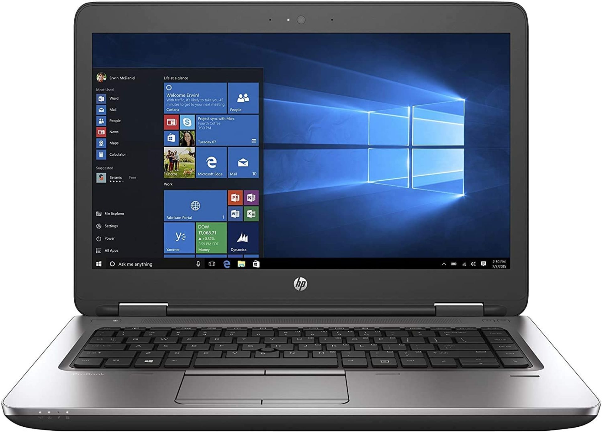+ VAT Grade B HP ProBook 640 G2 - 14 Inch - Intel Core I5 6300U - 8GB Ram - 256GB SSD - Windows 10