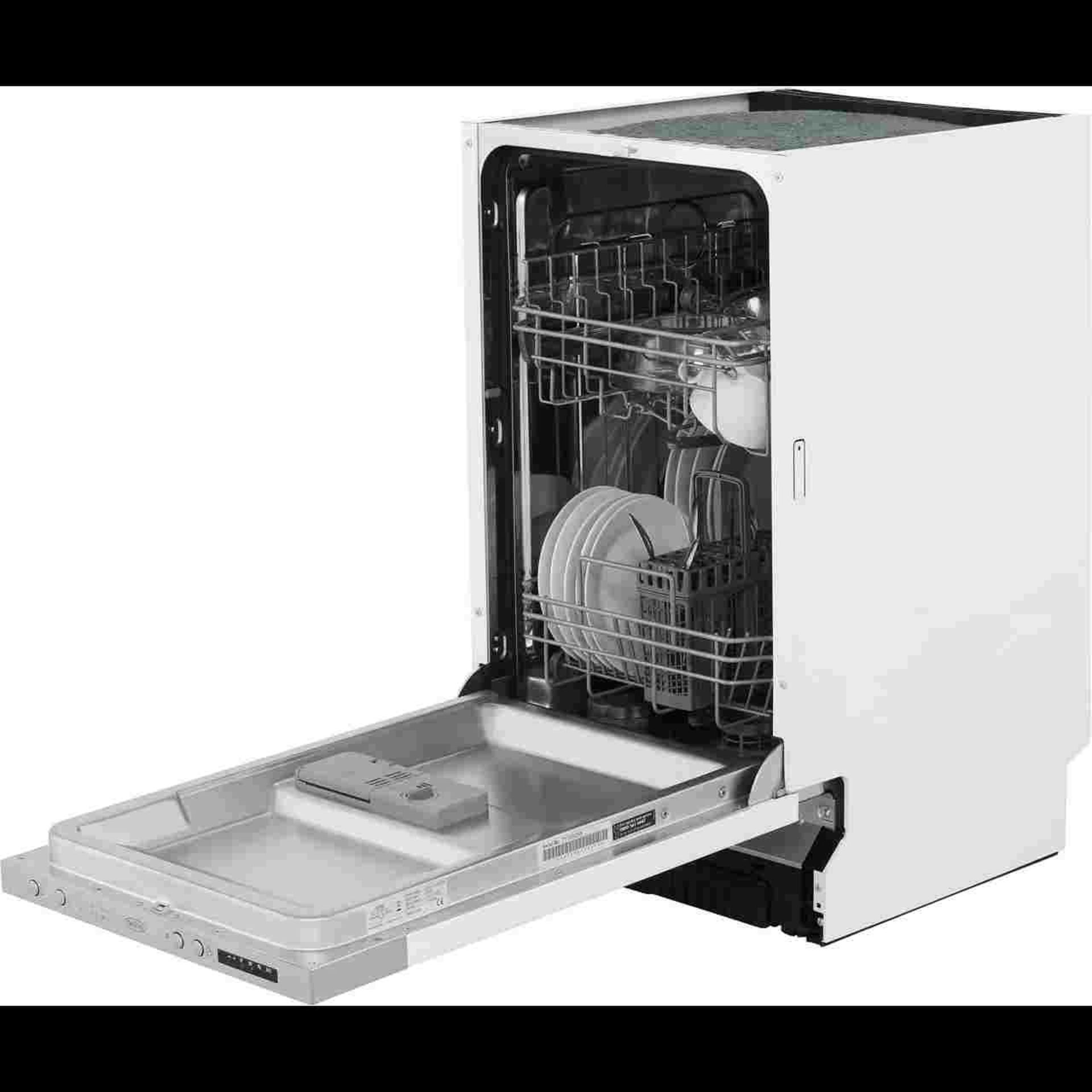 + VAT Grade B ISP £329 - Belling IDW45 Fully Intergrated Slimline Dishwasher - 10 Place Settings - - Image 3 of 3