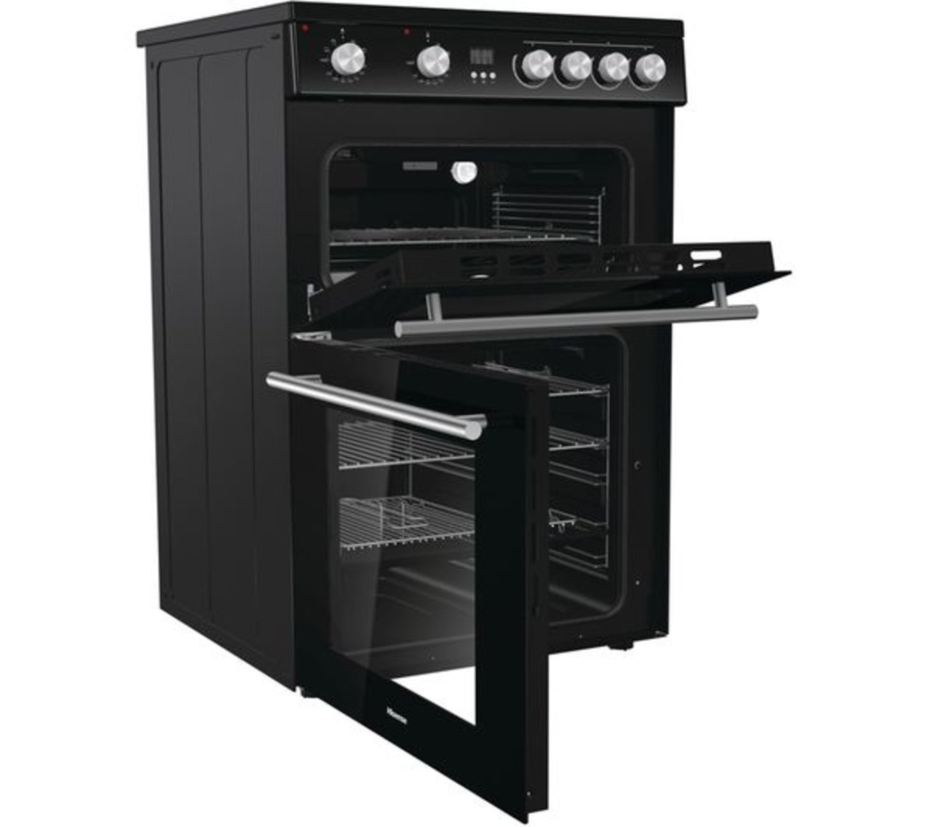 + VAT Grade B ISP £389 - Hisense HDE3211BBUK 60cm Electric Cooker With Ceramic Hob - Main Oven - Image 3 of 3