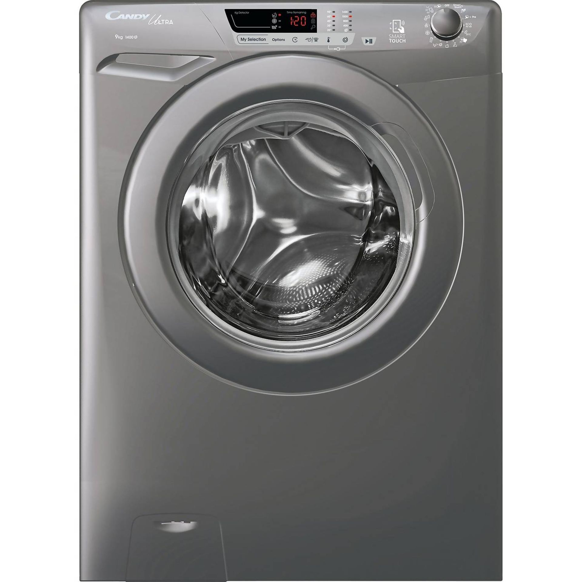 + VAT Grade B ISP £309 - Candy Ultra HCU1492DGGE/1 9Kg Washing Machine - 1400 RPM - 14 Minute Quick