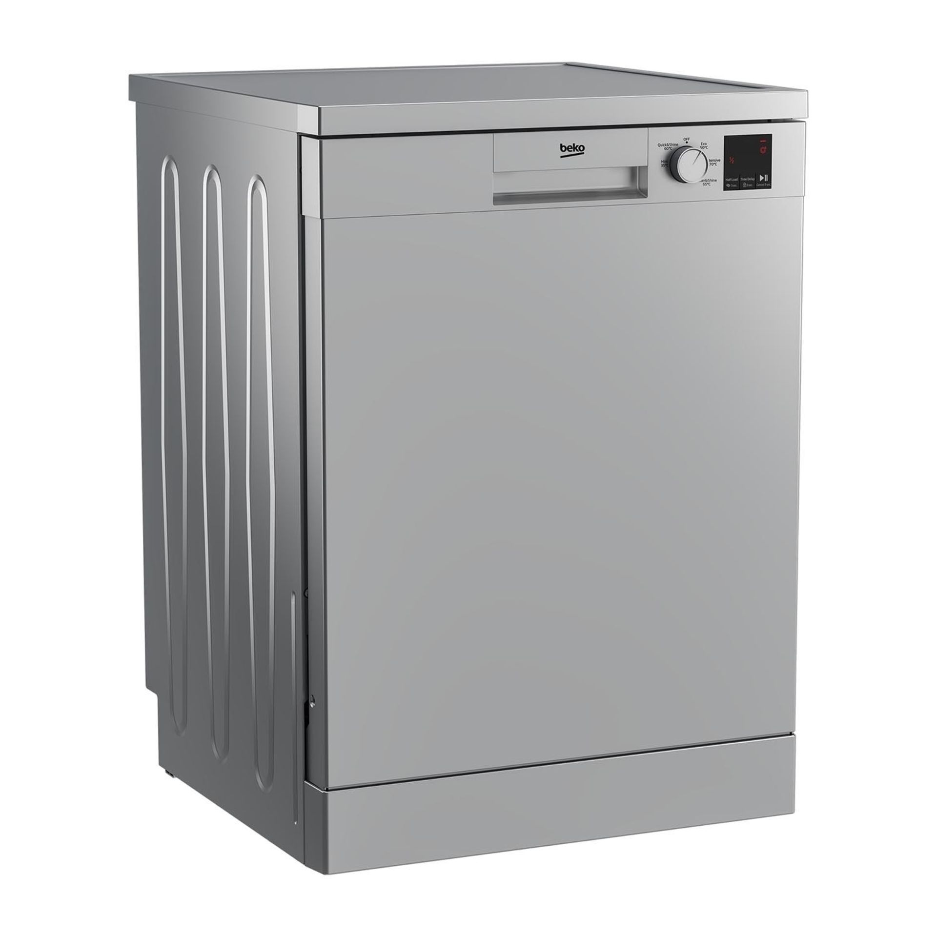 + VAT Grade B ISP £279 - Beko DVN05R20S Standard Dishwasher - 13 Place Settings - 30 Minute Quick