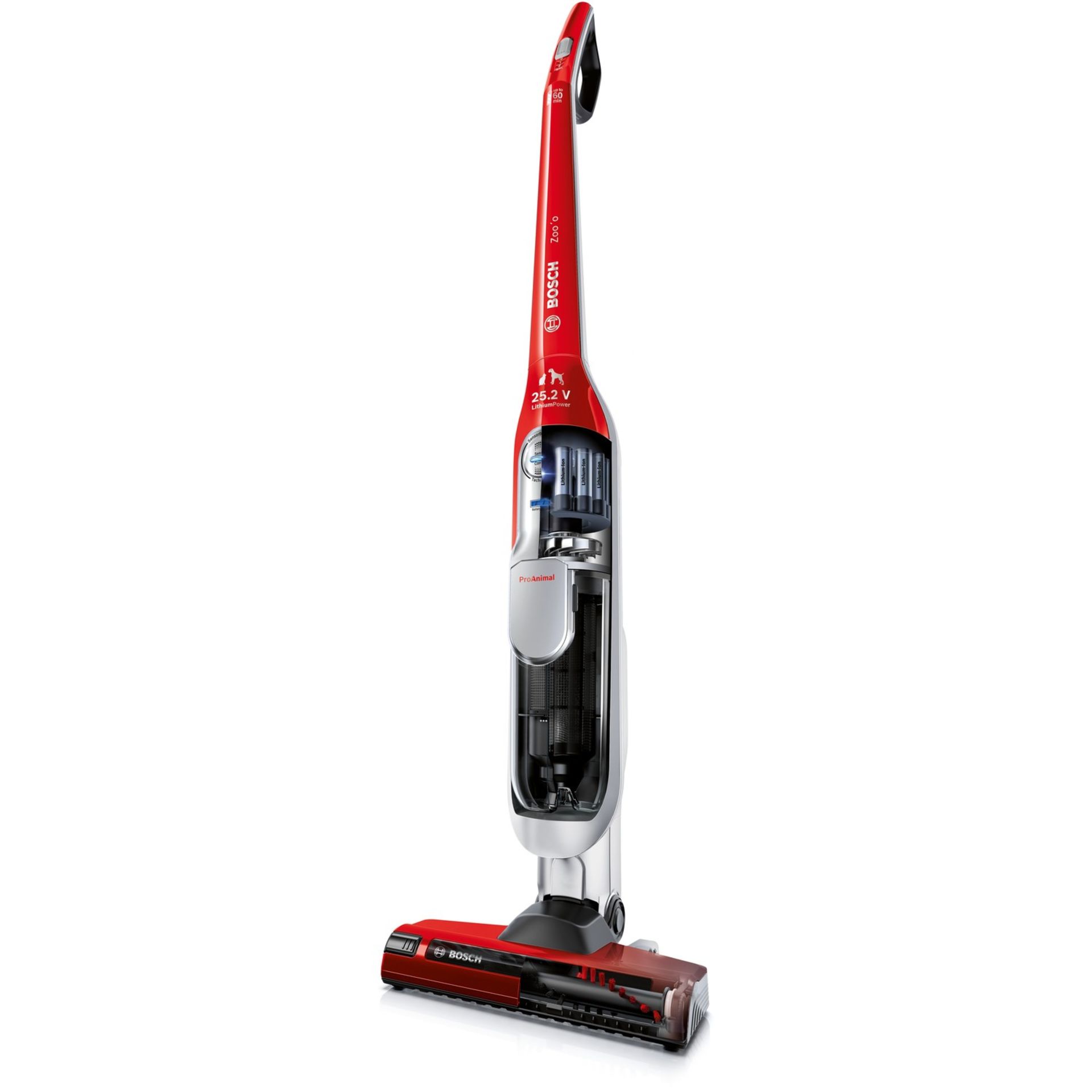 + VAT Grade B ISP £230 - Bosch Athlet Animal BCH6PETGB Cordless Vacuum Cleaner - Pet Hair Removal -