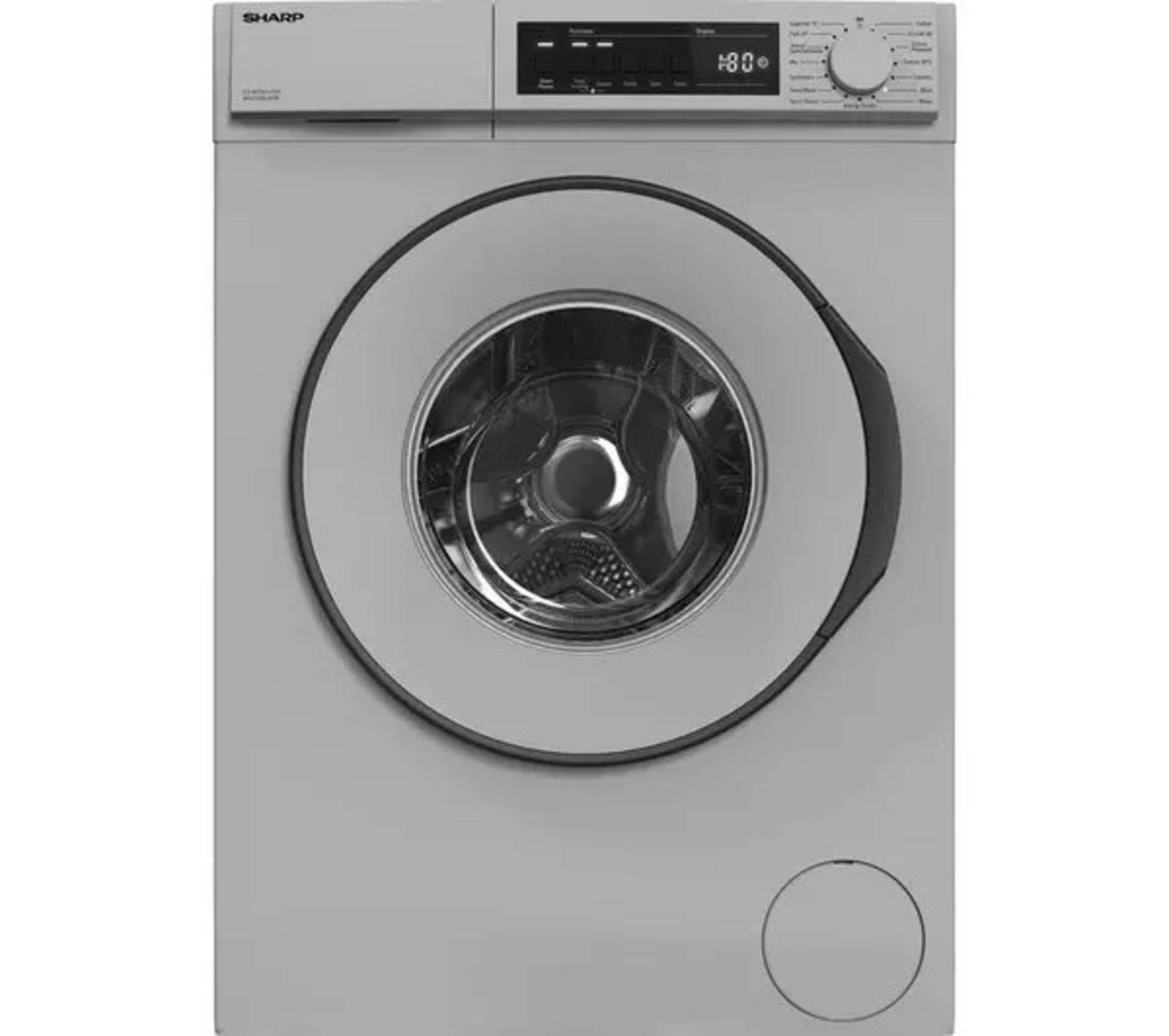 + VAT Grade B ISP £290 - Sharp ES-NFB8141SD 8Kg 1400 Spin Washing Machine - 15 Minute Quick Wash -