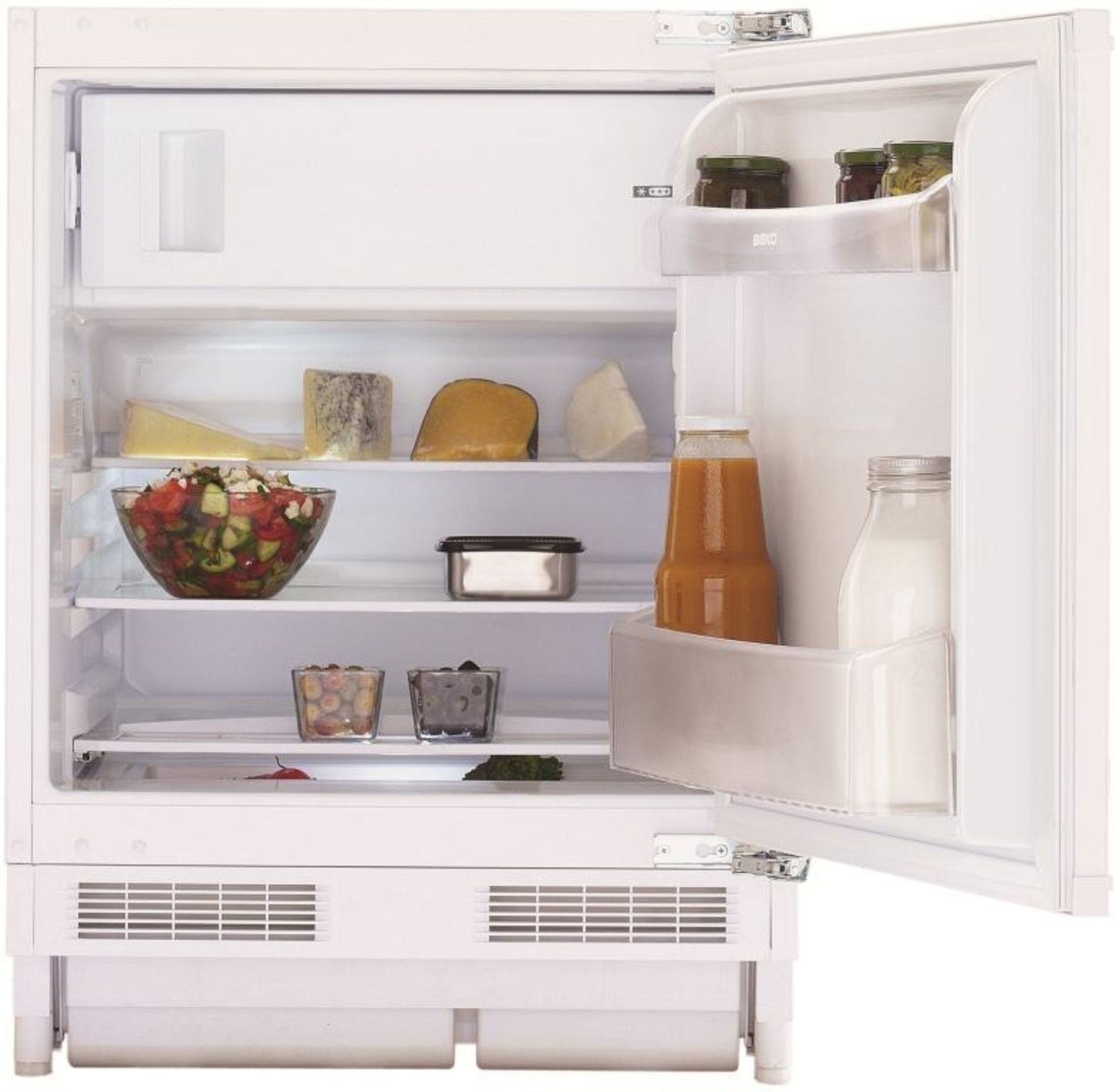 + VAT Grade B ISP £199 - Beko BR11 Built Under Fridge - Fridge Capacity 105 Litres - Reversible