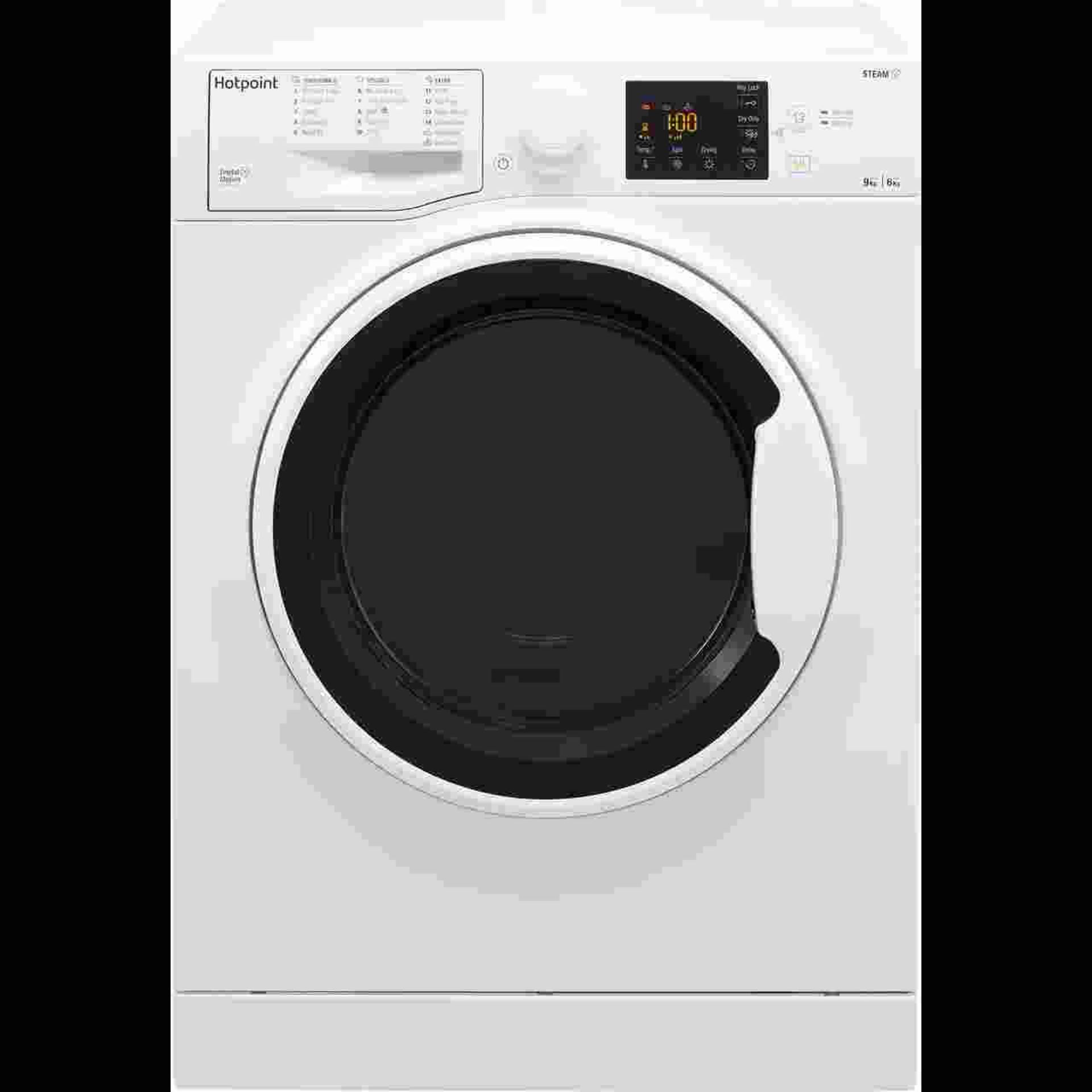 + VAT Grade B ISP £459 - Hotpoint RDG9643WUKN 9Kg/6Kg Washer Dryer - 1400 RPM - 16 Wash