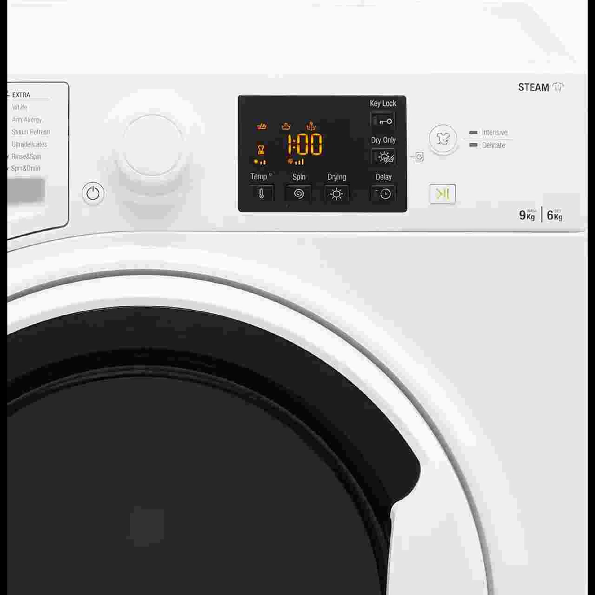 + VAT Grade B ISP £459 - Hotpoint RDG9643WUKN 9Kg/6Kg Washer Dryer - 1400 RPM - 16 Wash - Image 2 of 3