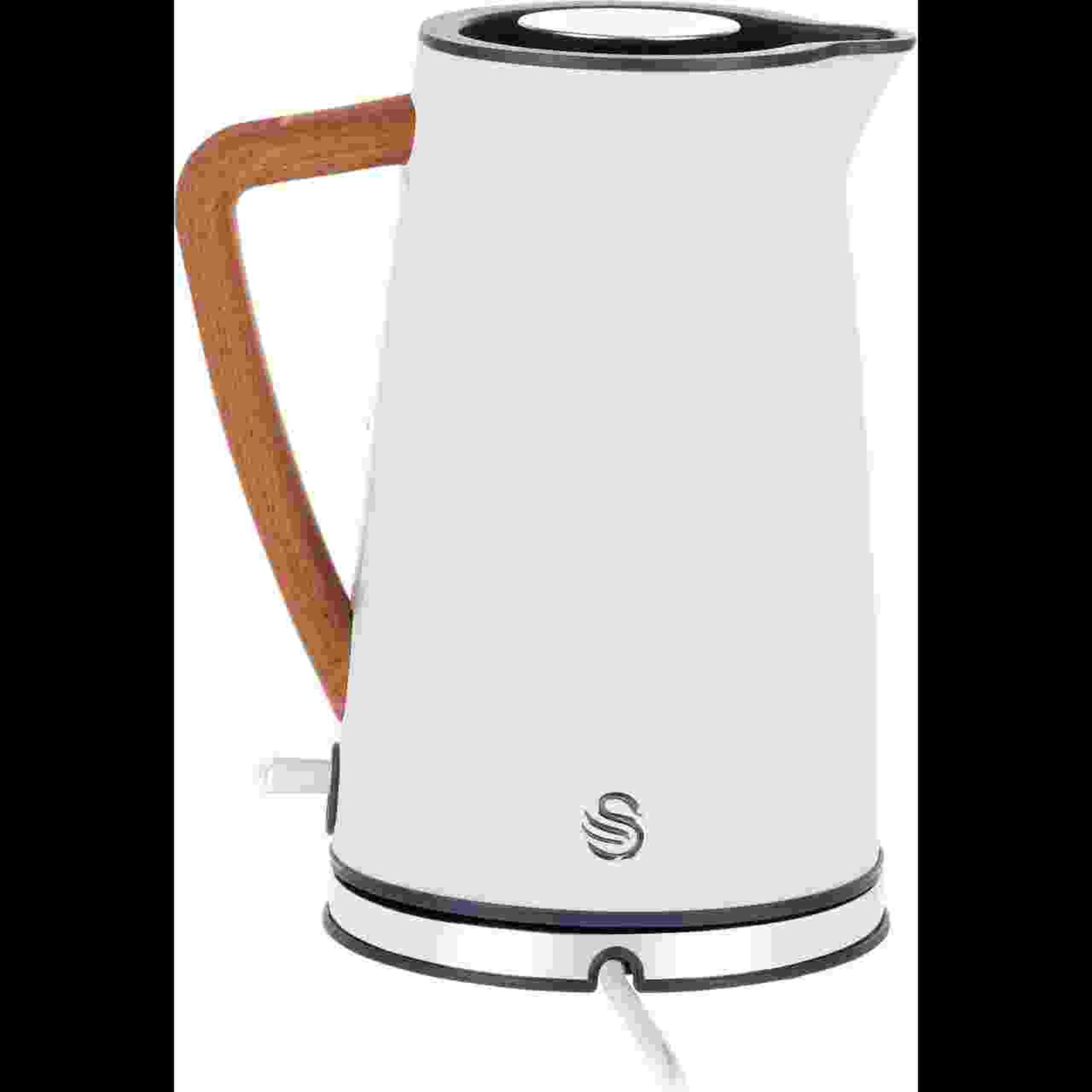 + VAT Grade B ISP £239 - Swan Nordic STRP1061WHTN Breakfast Set - 1.7L Kettle - 800w Microwave And - Image 4 of 4