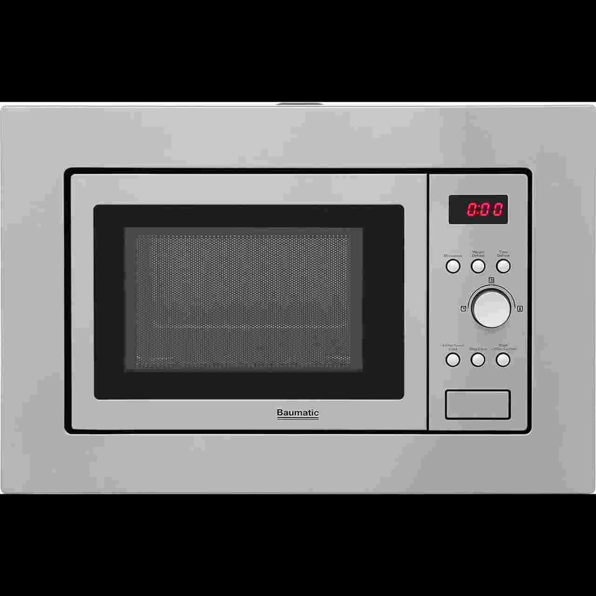 + VAT Grade B ISP £149 - Baumatic BMIS3820 Built In Microwave - 20 Litre Capacity - 800w - Five