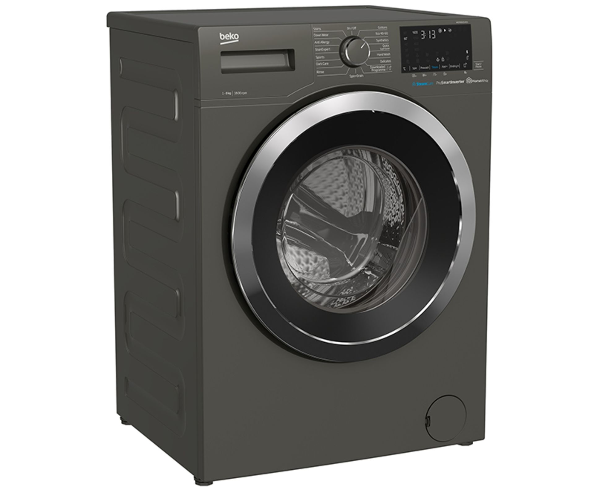 + VAT Grade B ISP £369 - Beko SteamCure RecycledTub WER860541G 8Kg Washing Machine - 1600 RPM -