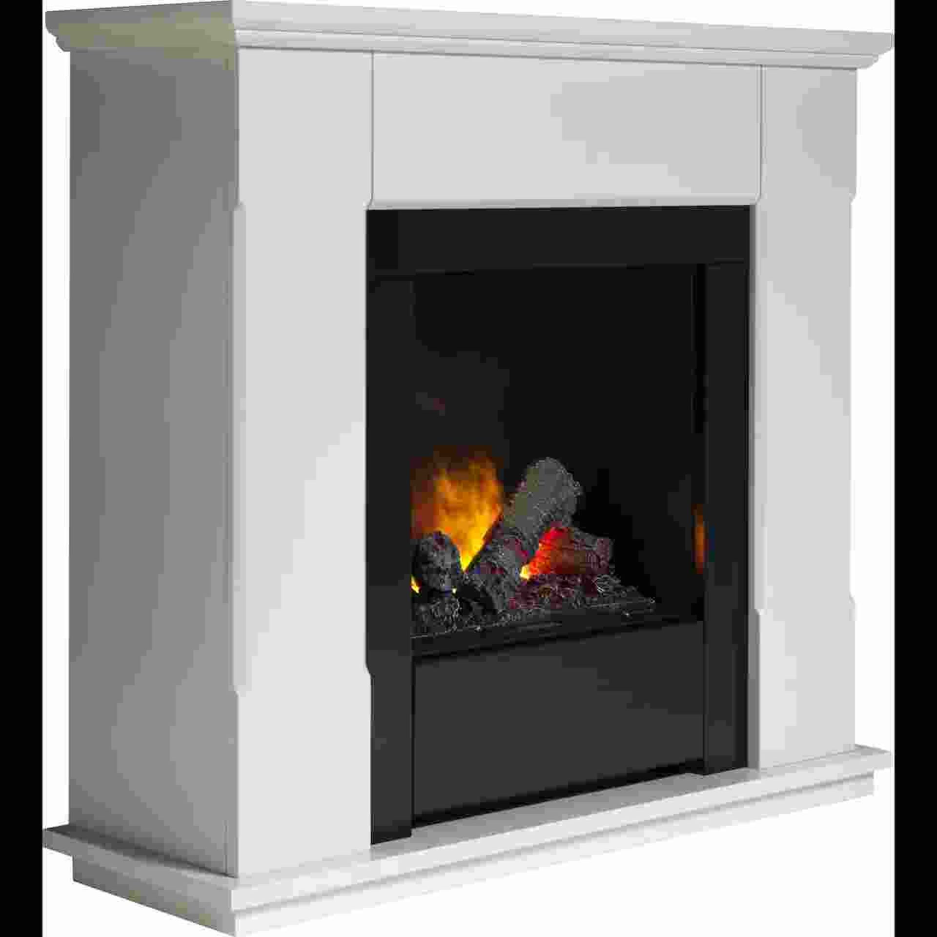 + VAT Grade B ISP £800 - Dimplex Burnham BRN20 Log Effect Fire - Realistic Log Effect Fuel Bed -