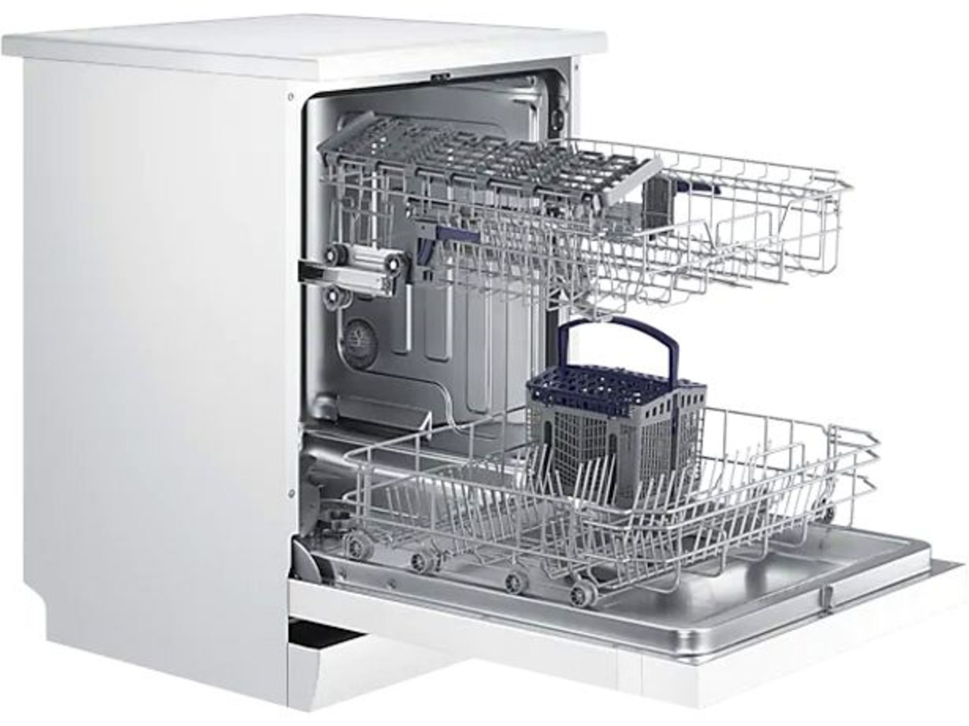 + VAT Grade B ISP £345 - Samsung Series 5 DW60M5050FW Dishwasher - 13 Place Settings - 60 Minute - Image 2 of 3