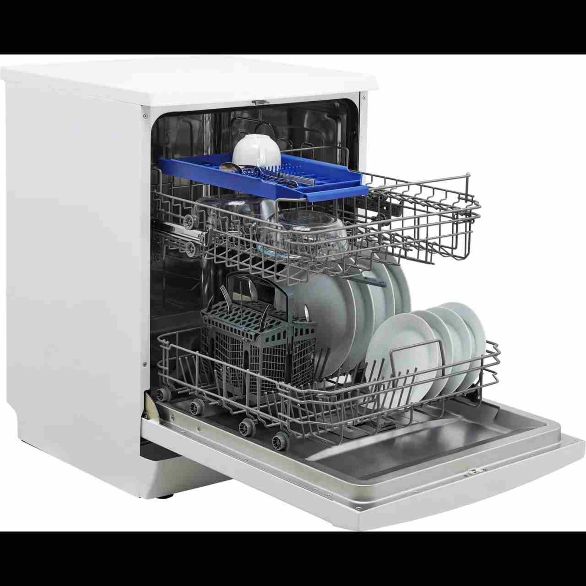 + VAT Grade B ISP £269 - Amica ADF650WH Dishwasher - 13 Place Settings - 30 Minute Quick Wash - - Image 2 of 3
