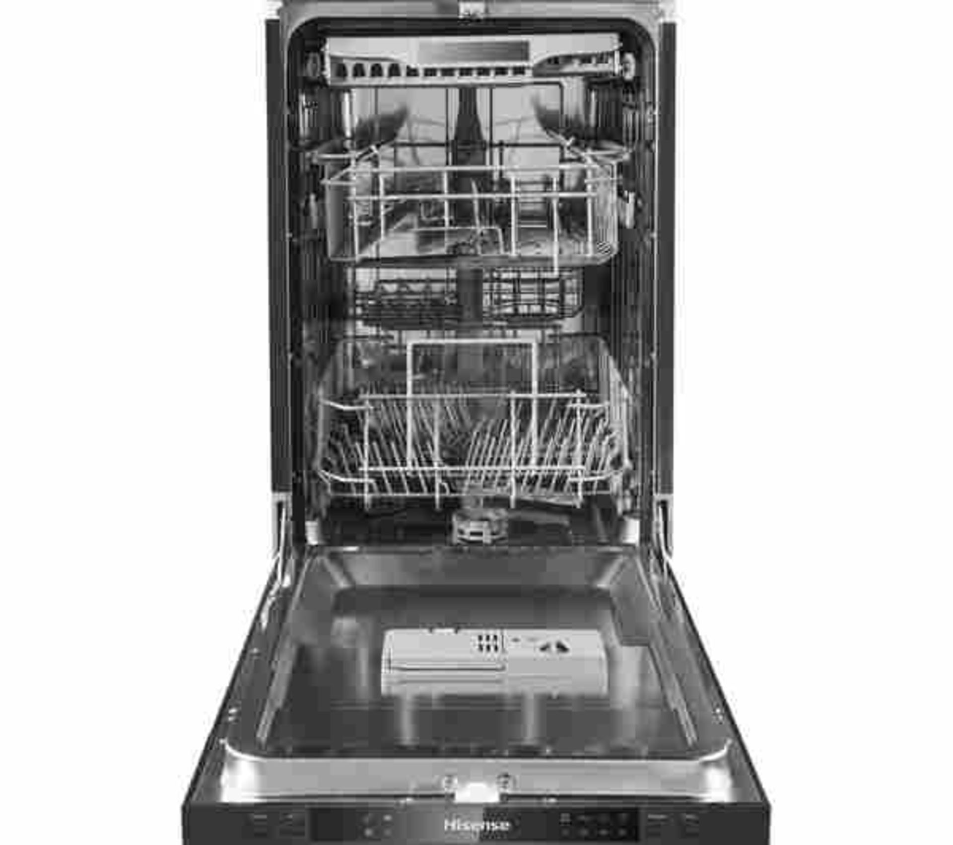 + VAT Grade B ISP £299 - Hisense HV520E40UK Fully Intergrated Slimline Dishwasher - 11 Place - Image 2 of 3